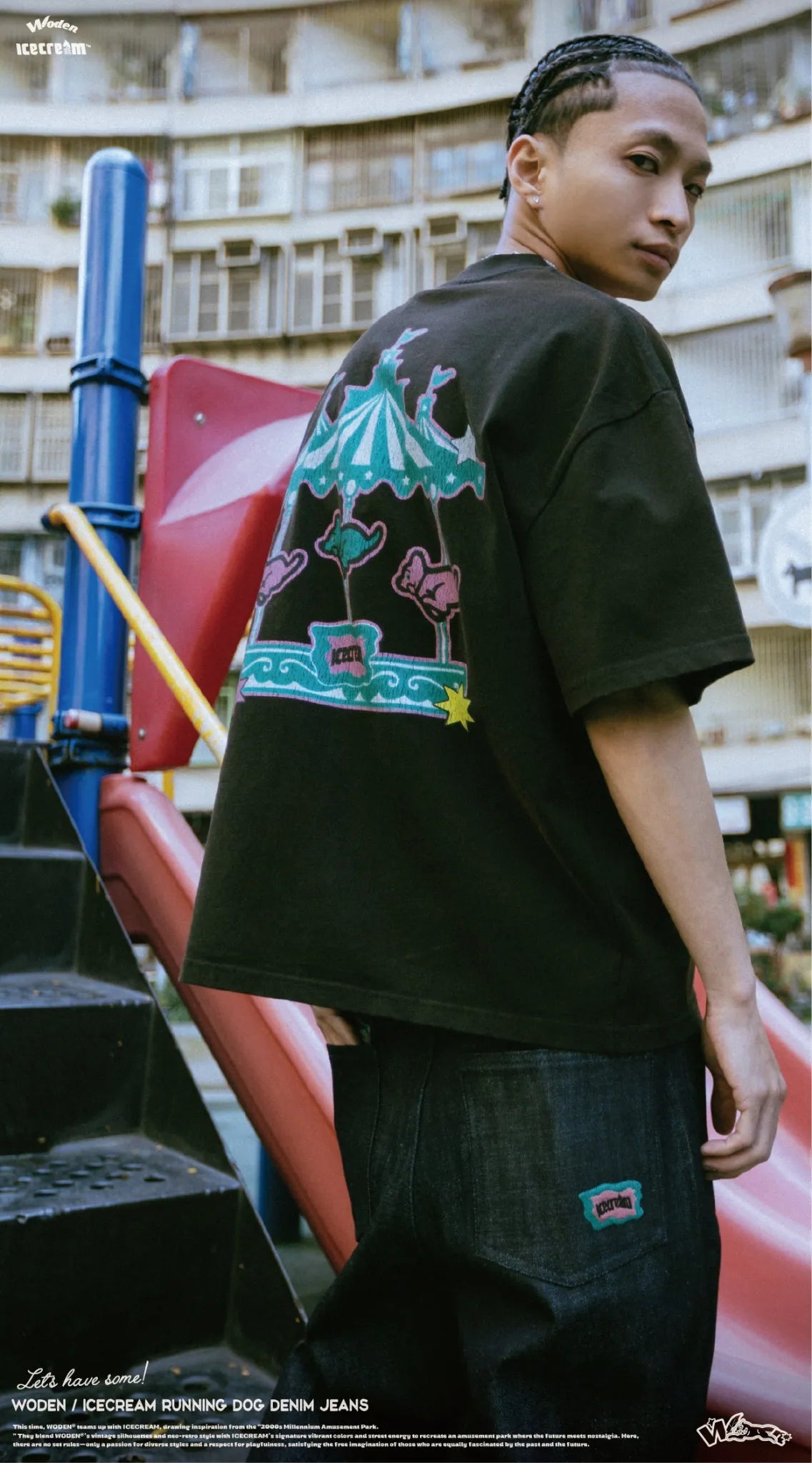 WODEN / ICECREAM 25AW 029 Running Dog Denim Jeans