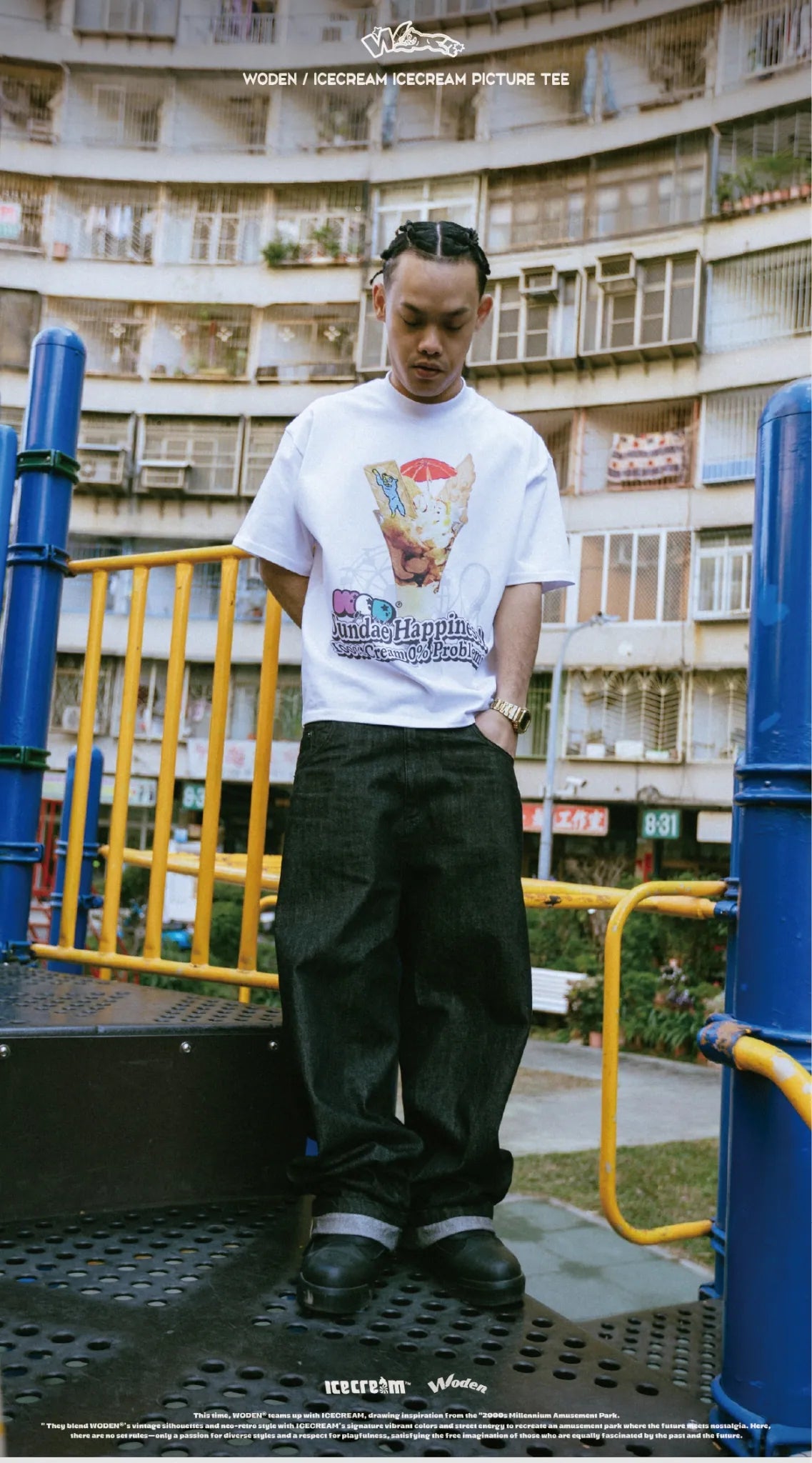WODEN / ICECREAM 25AW 026 IceCream Picture Tee