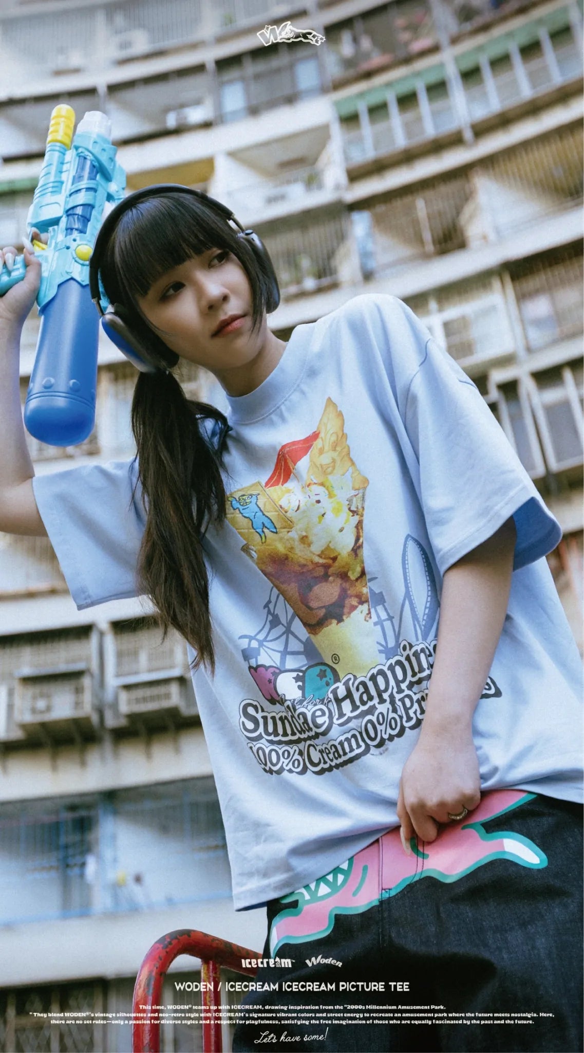 WODEN / ICECREAM 25AW 026 IceCream Picture Tee