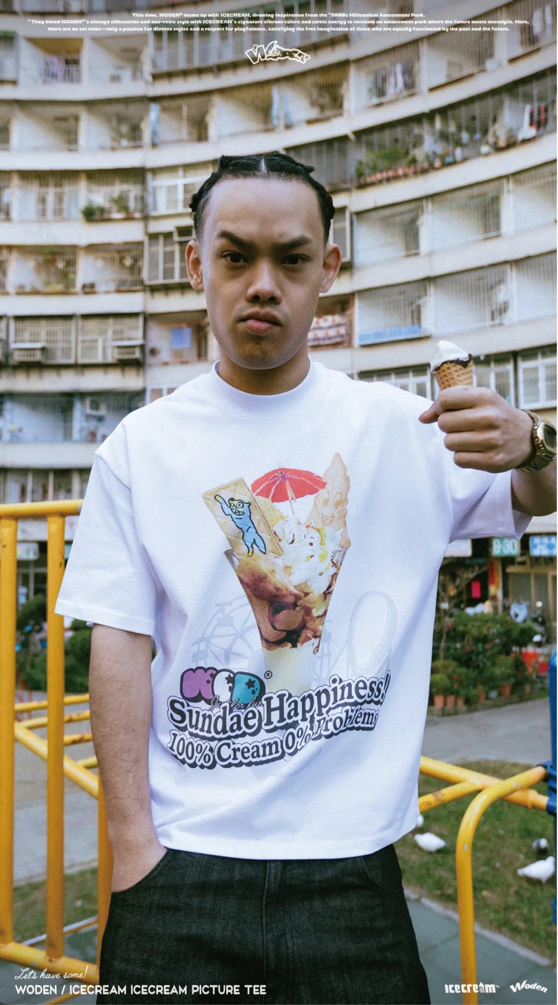 WODEN / ICECREAM 25AW 026 IceCream Picture Tee