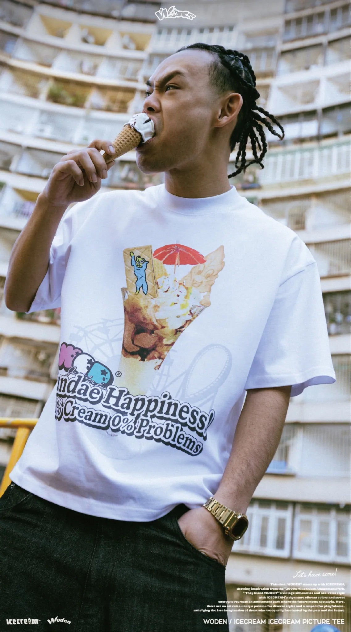 WODEN / ICECREAM 25AW 026 IceCream Picture Tee