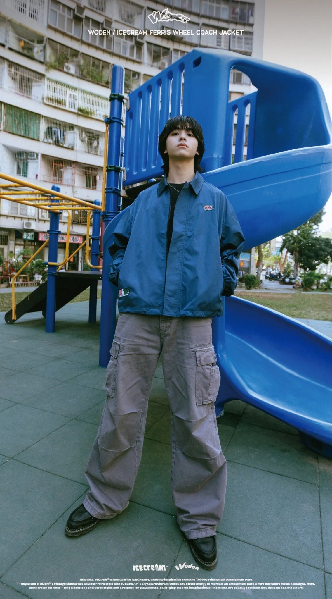 WODEN / ICECREAM 25AW 028 Ferris Wheel Coach Jacket