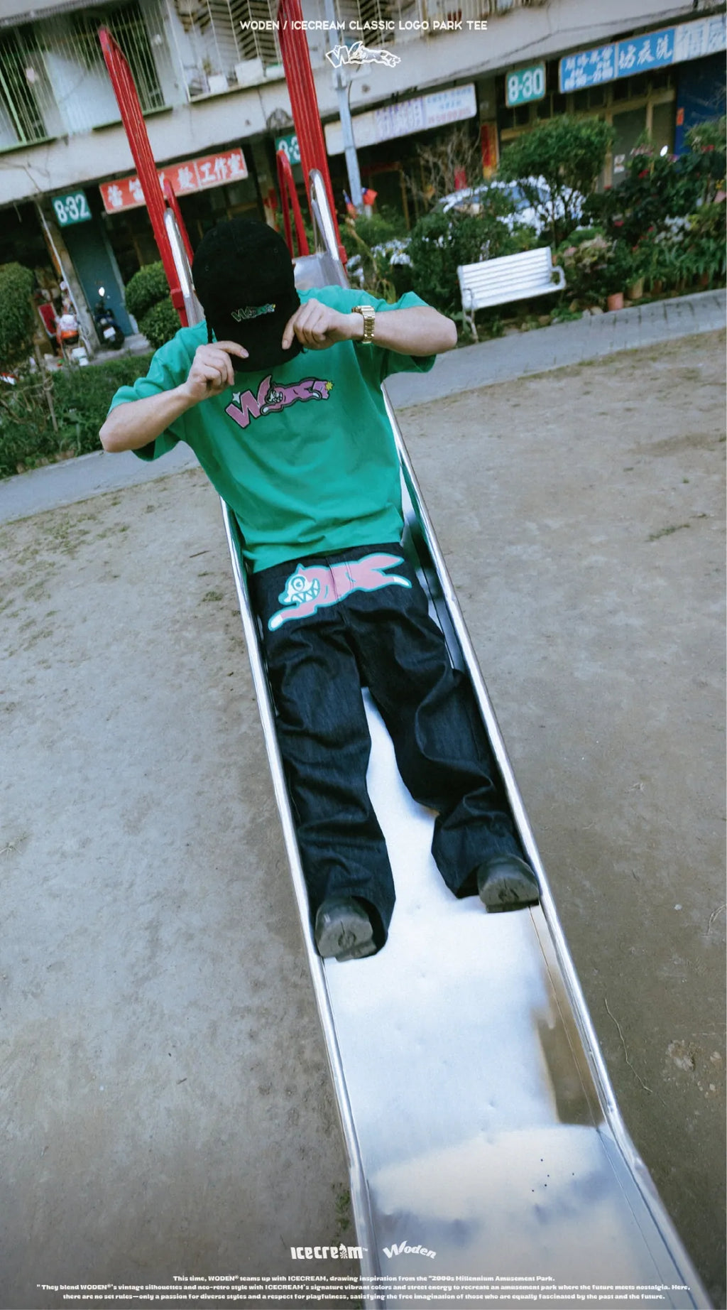 WODEN / ICECREAM 25AW 025 Classic LOGO Park Tee