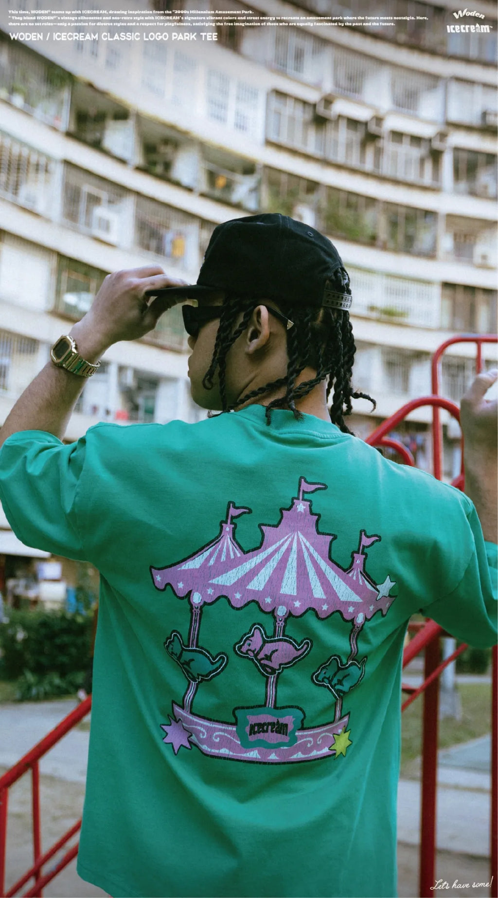 WODEN / ICECREAM 25AW 025 Classic LOGO Park Tee