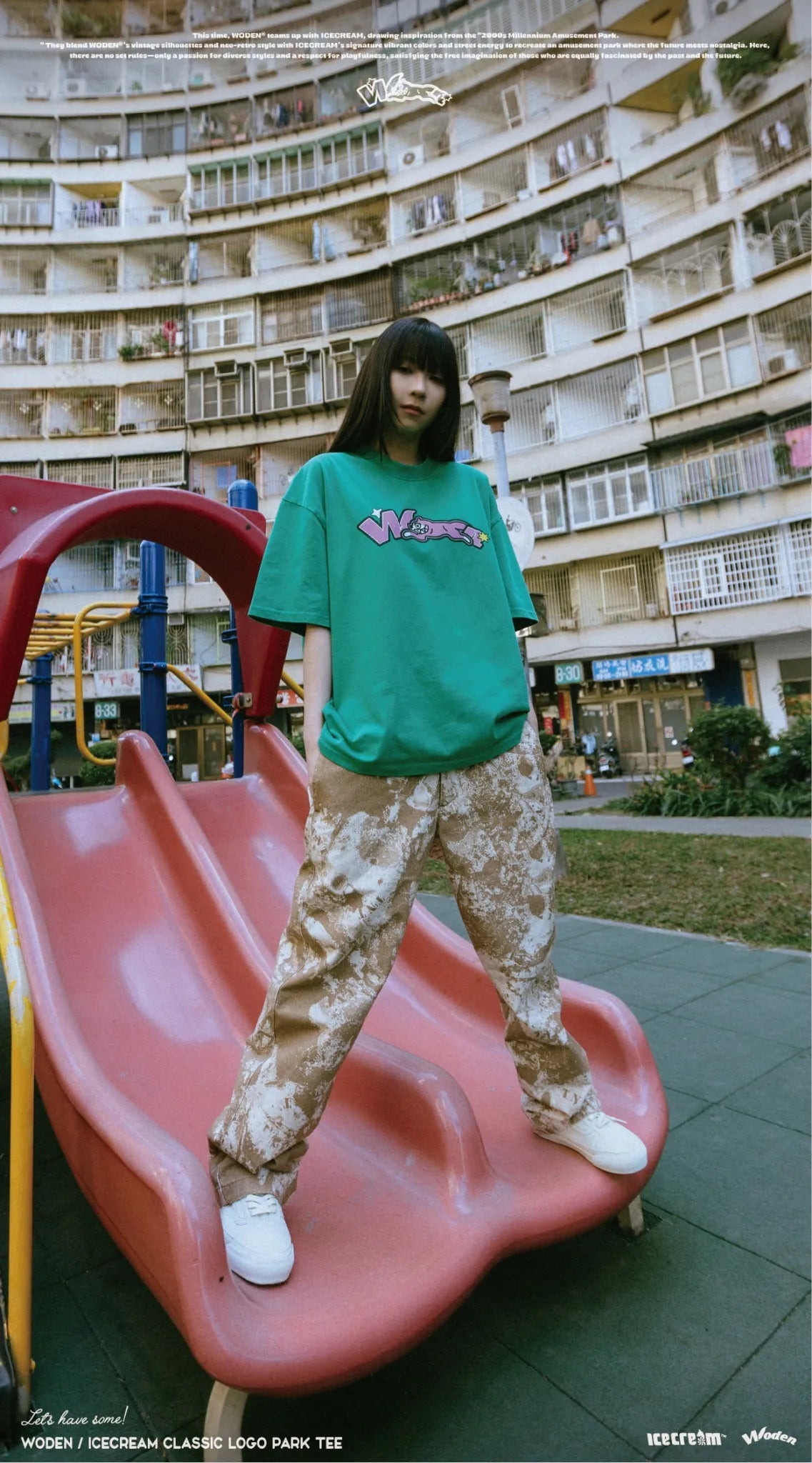 WODEN / ICECREAM 25AW 025 Classic LOGO Park Tee