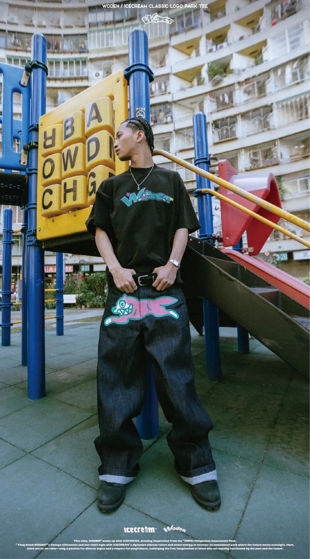 WODEN / ICECREAM 25AW 025 Classic LOGO Park Tee