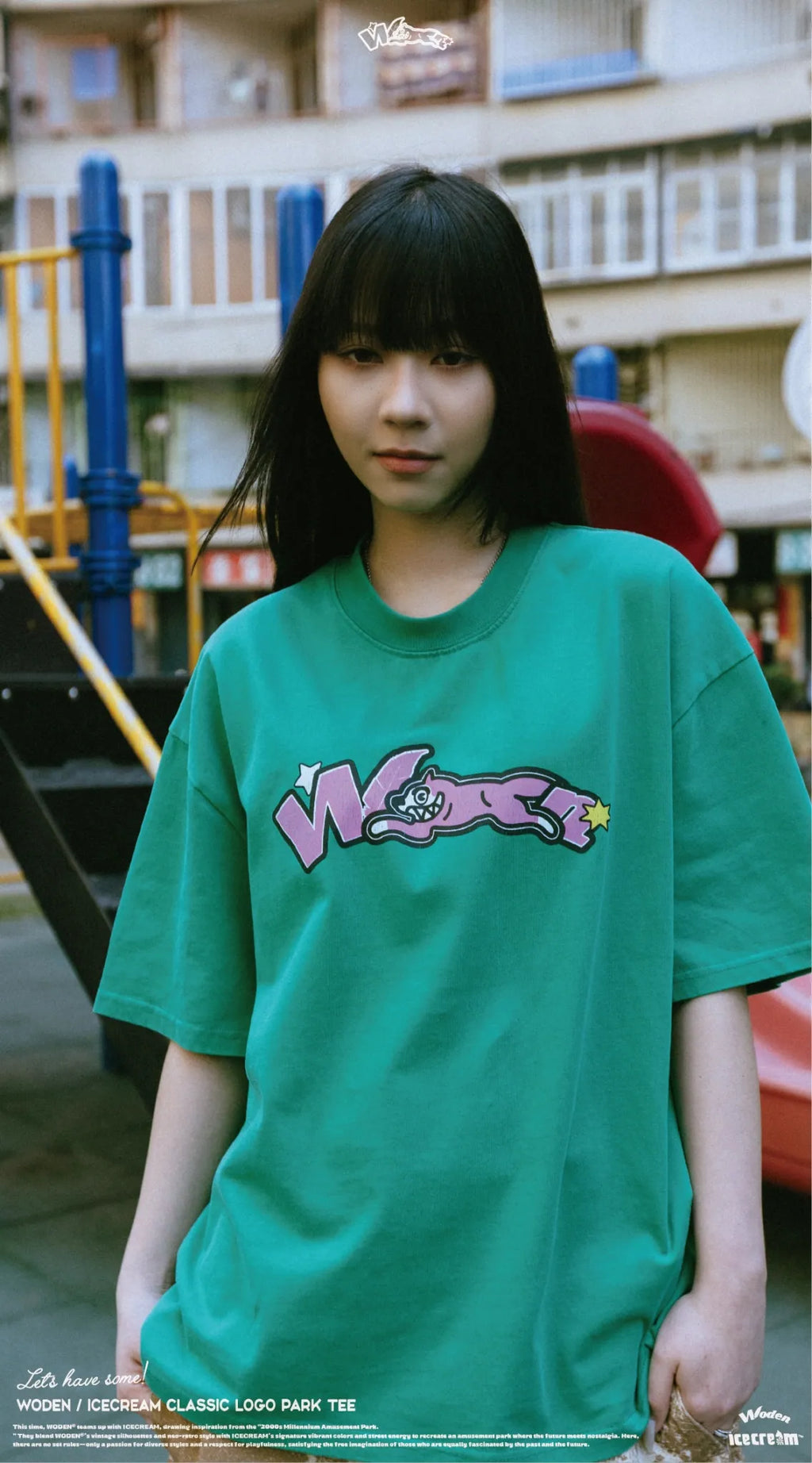 WODEN / ICECREAM 25AW 025 Classic LOGO Park Tee