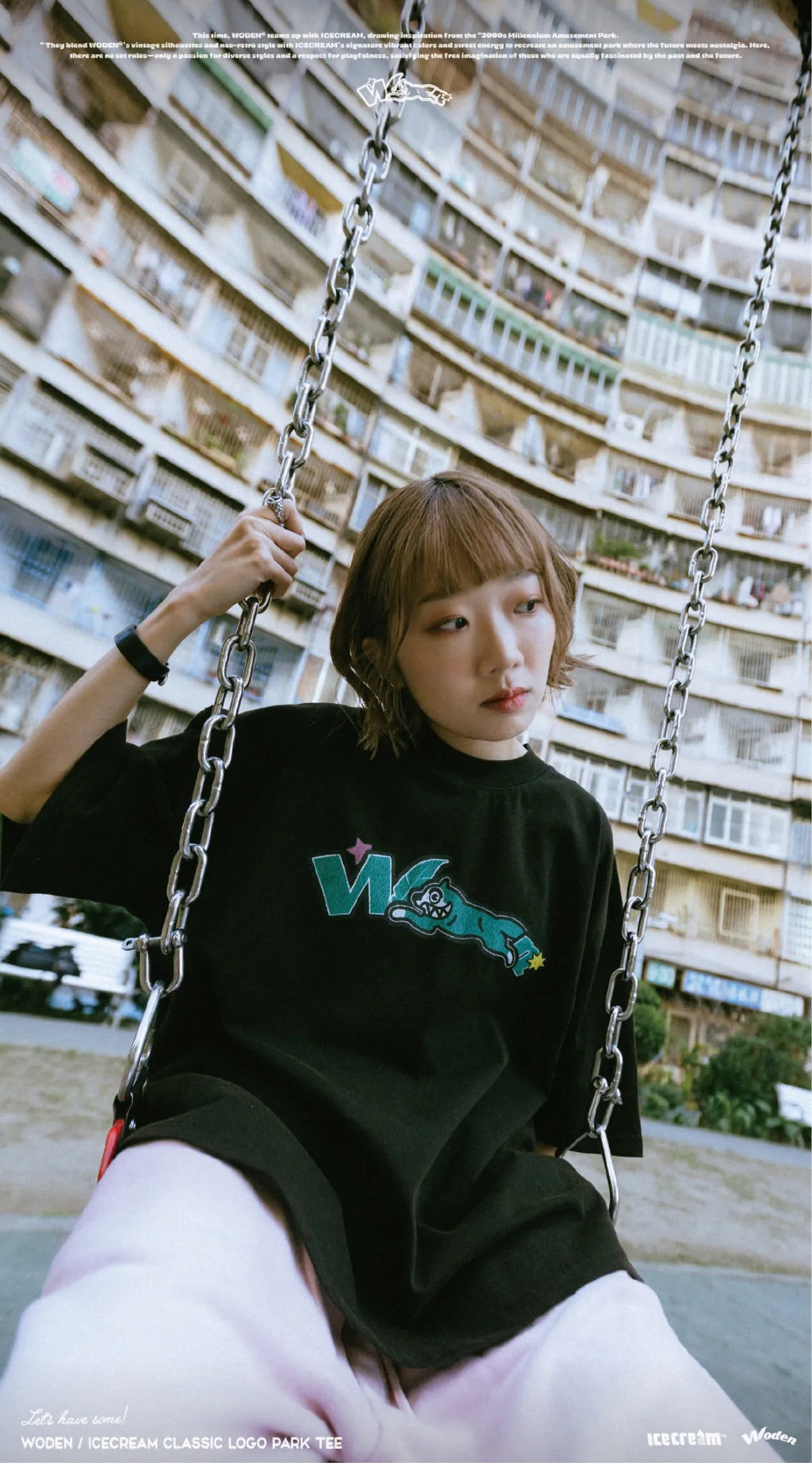WODEN / ICECREAM 25AW 025 Classic LOGO Park Tee