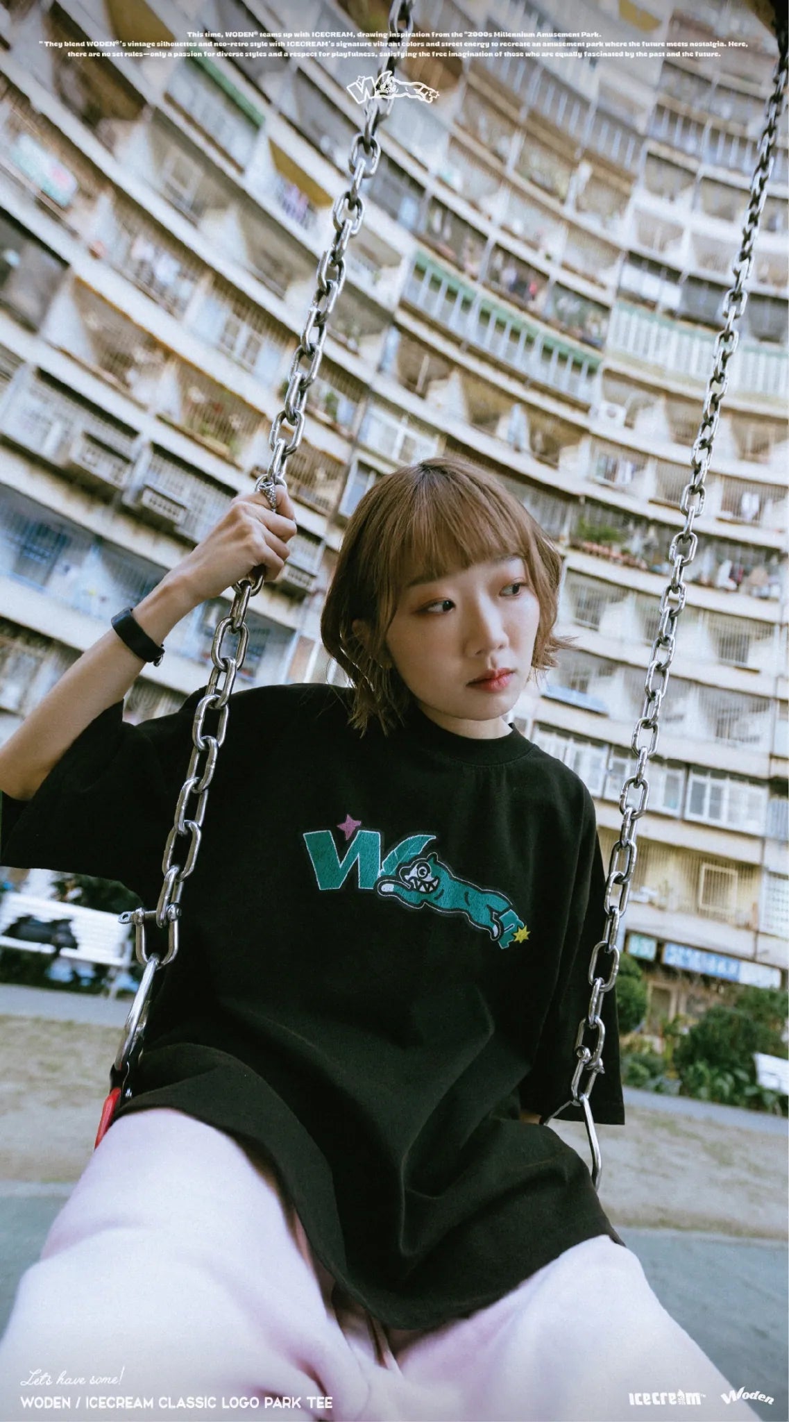 WODEN / ICECREAM 25AW 025 Classic LOGO Park Tee