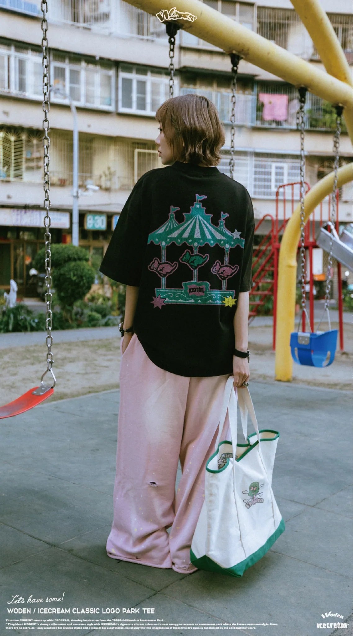 WODEN / ICECREAM 25AW 025 Classic LOGO Park Tee