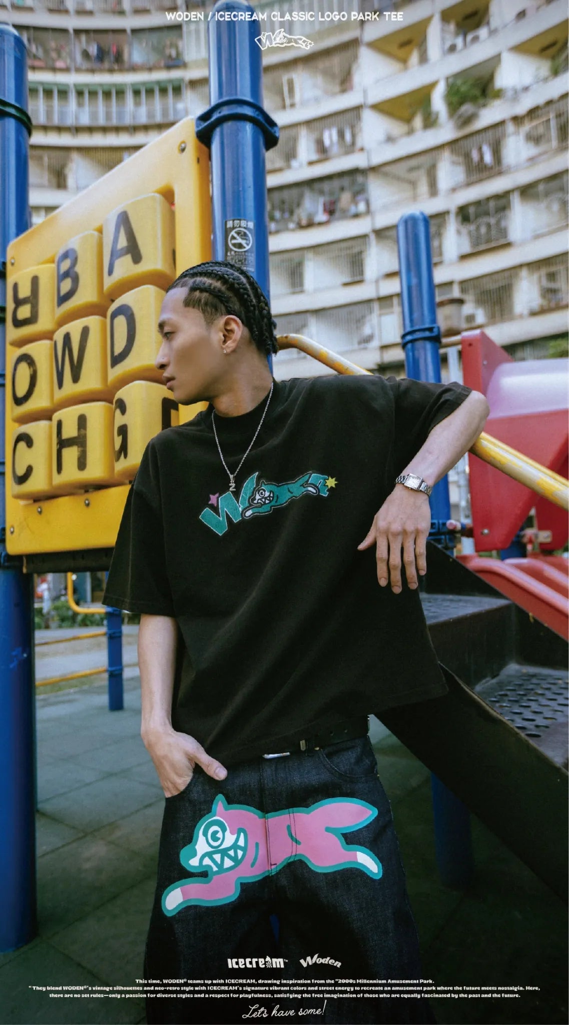 WODEN / ICECREAM 25AW 025 Classic LOGO Park Tee