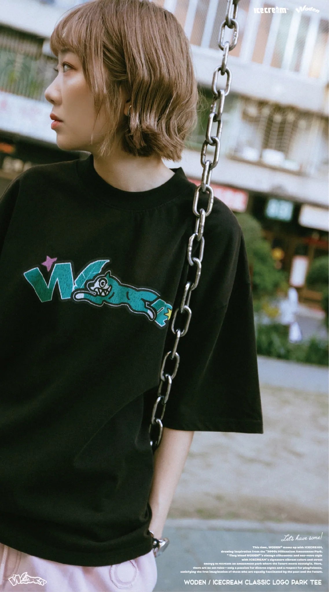 WODEN / ICECREAM 25AW 025 Classic LOGO Park Tee