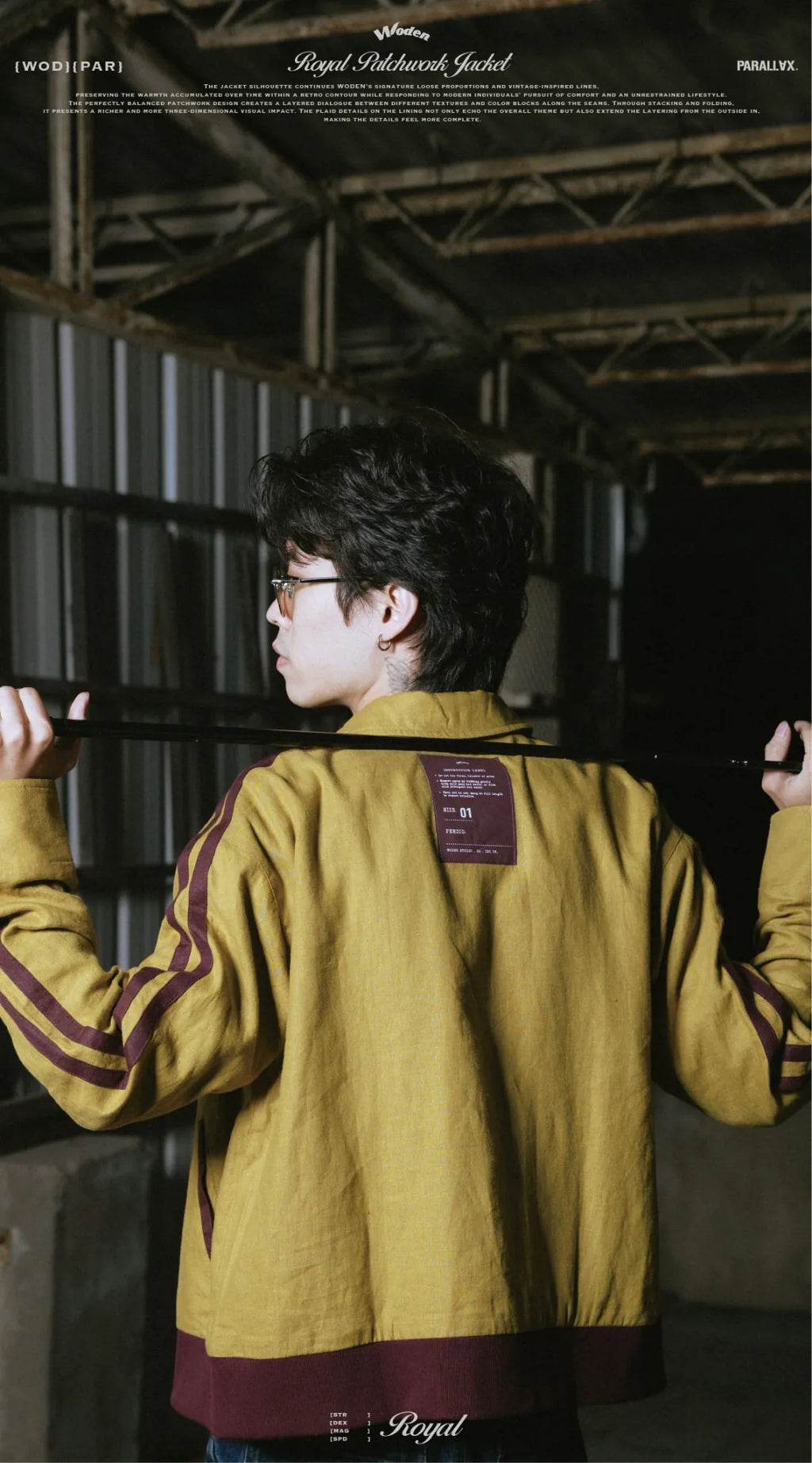 WODEN / PARALLAX 2025 Autumn & Winter Royal Patchwork Jacket