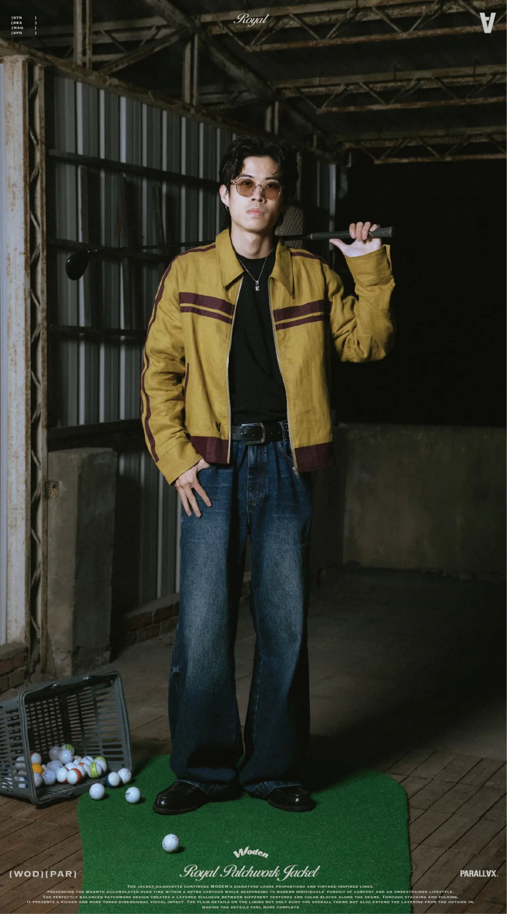 WODEN / PARALLAX 2025 Autumn & Winter Royal Patchwork Jacket