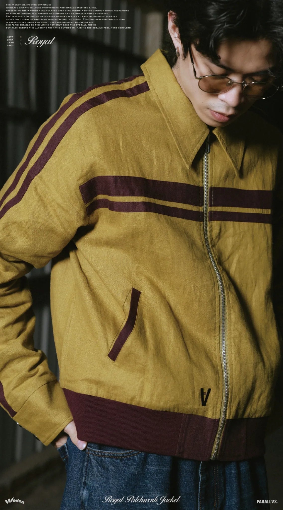 WODEN / PARALLAX 2025 Autumn & Winter Royal Patchwork Jacket