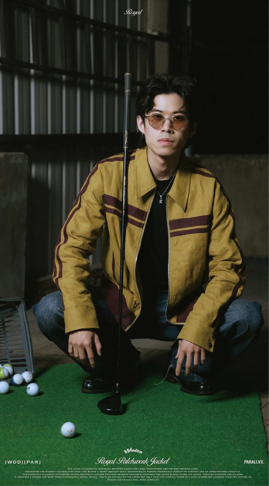 WODEN / PARALLAX 2025 Autumn & Winter Royal Patchwork Jacket