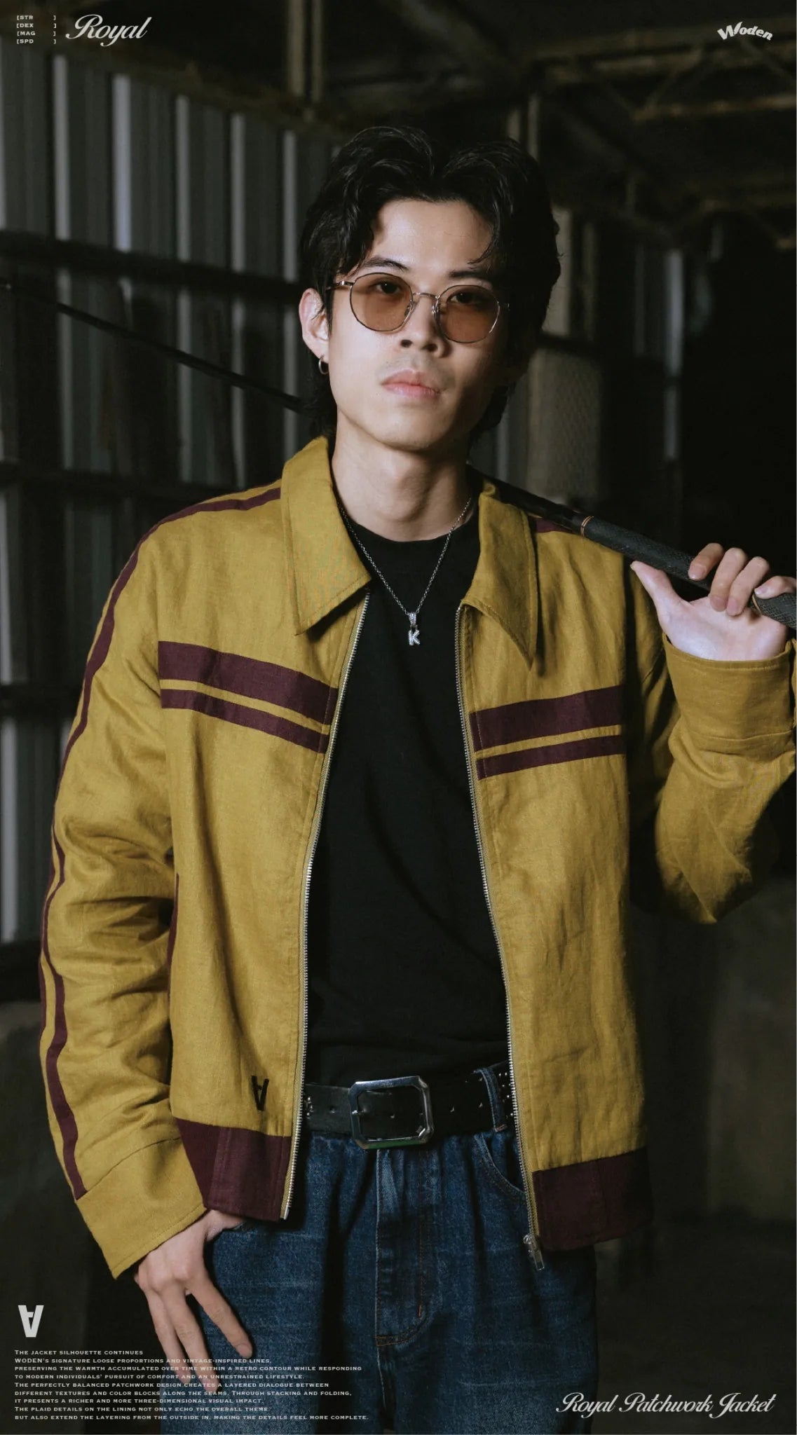 WODEN / PARALLAX 2025 Autumn & Winter Royal Patchwork Jacket