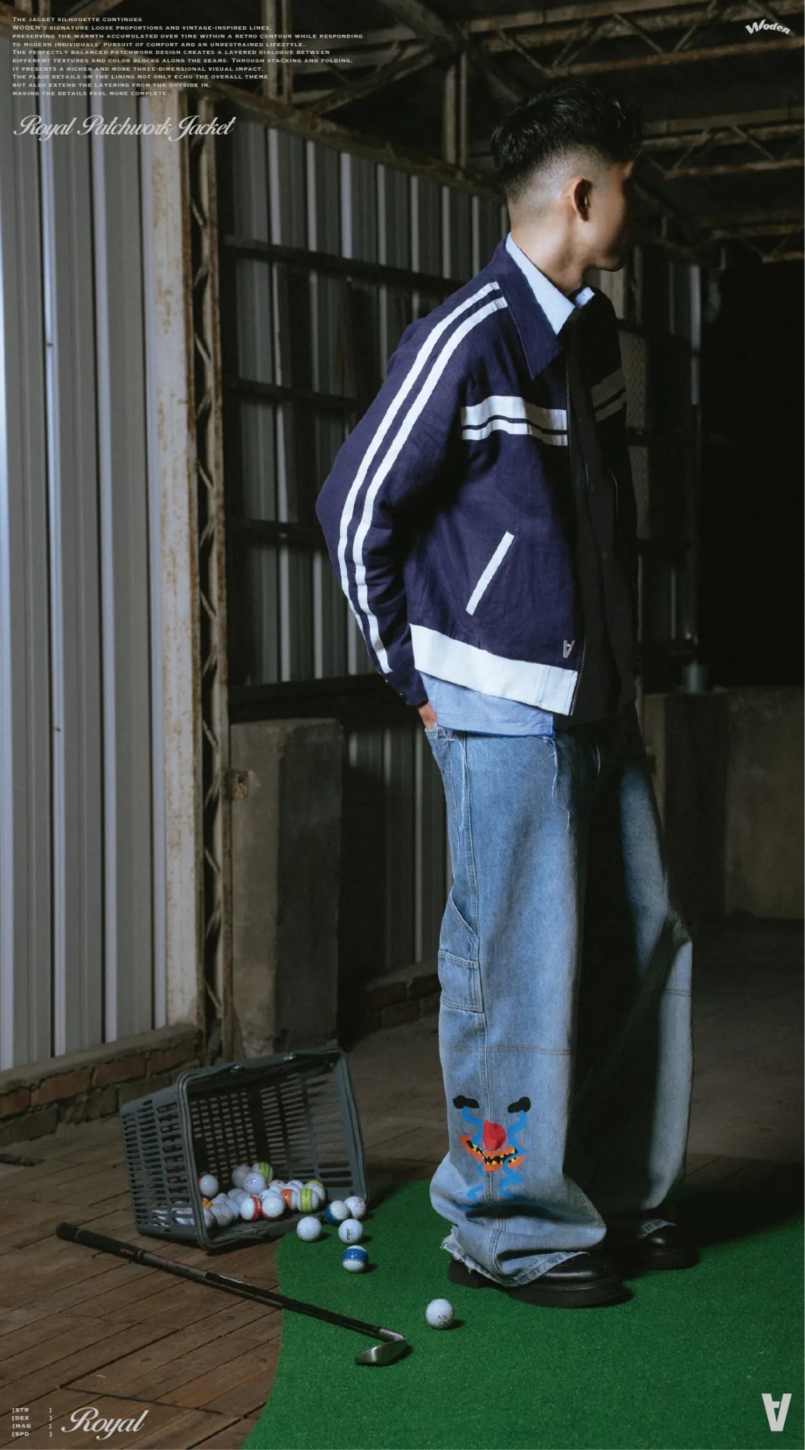 WODEN / PARALLAX 2025 Autumn & Winter Royal Patchwork Jacket