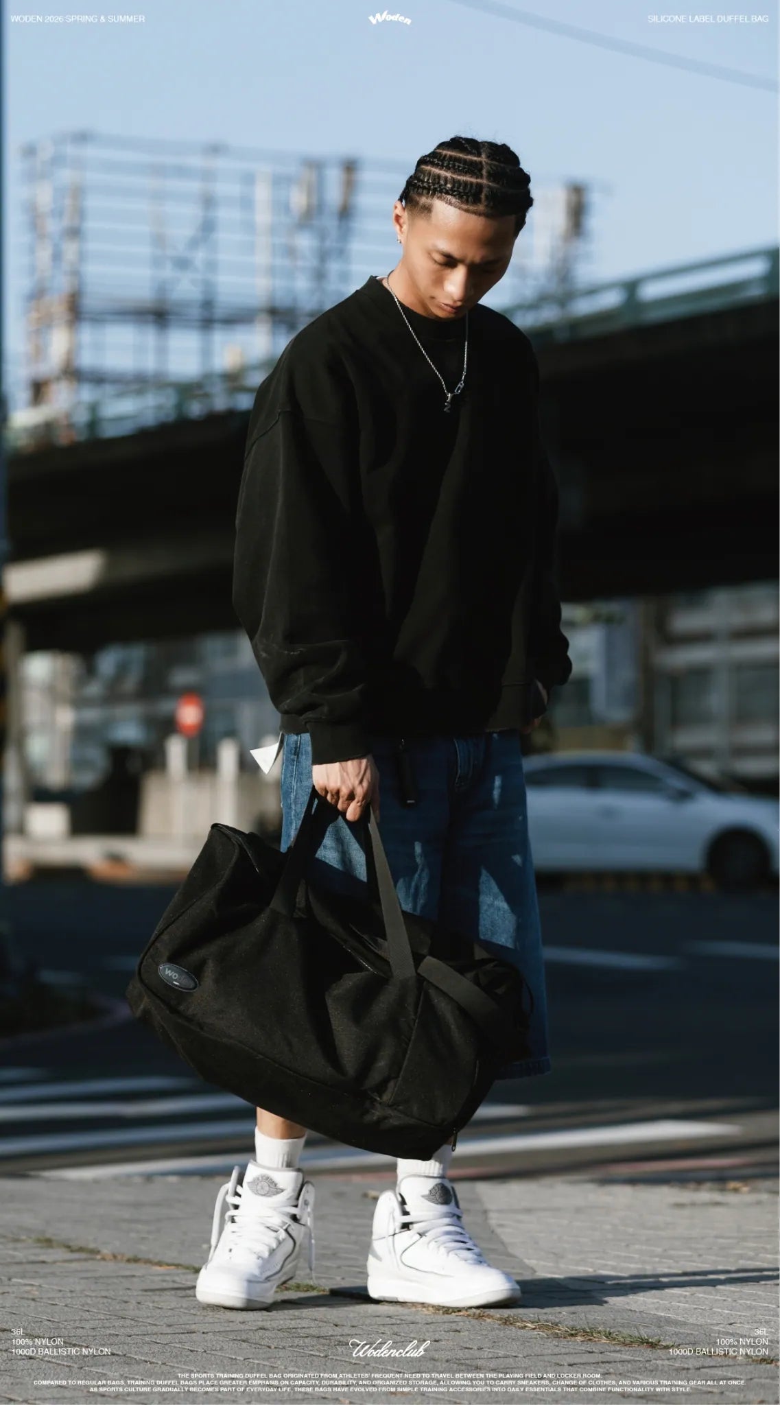 WODEN 2026 Spring & Summer 002 Silicone Label Duffel Bag