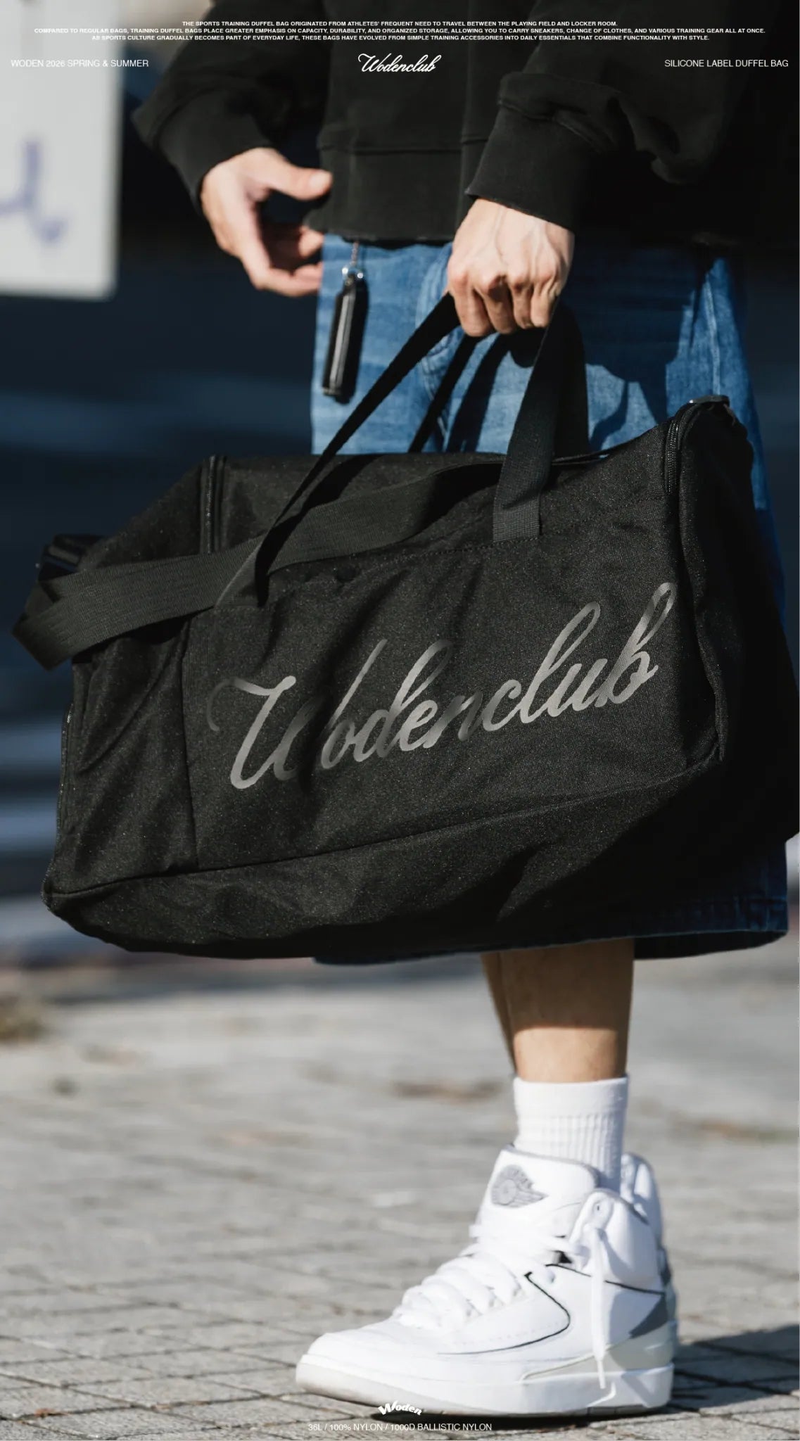 WODEN 2026 Spring & Summer 002 Silicone Label Duffel Bag