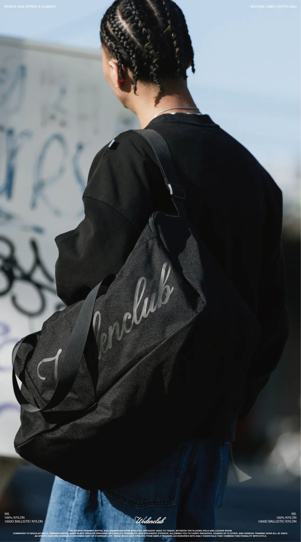 WODEN 2026 Spring & Summer 002 Silicone Label Duffel Bag