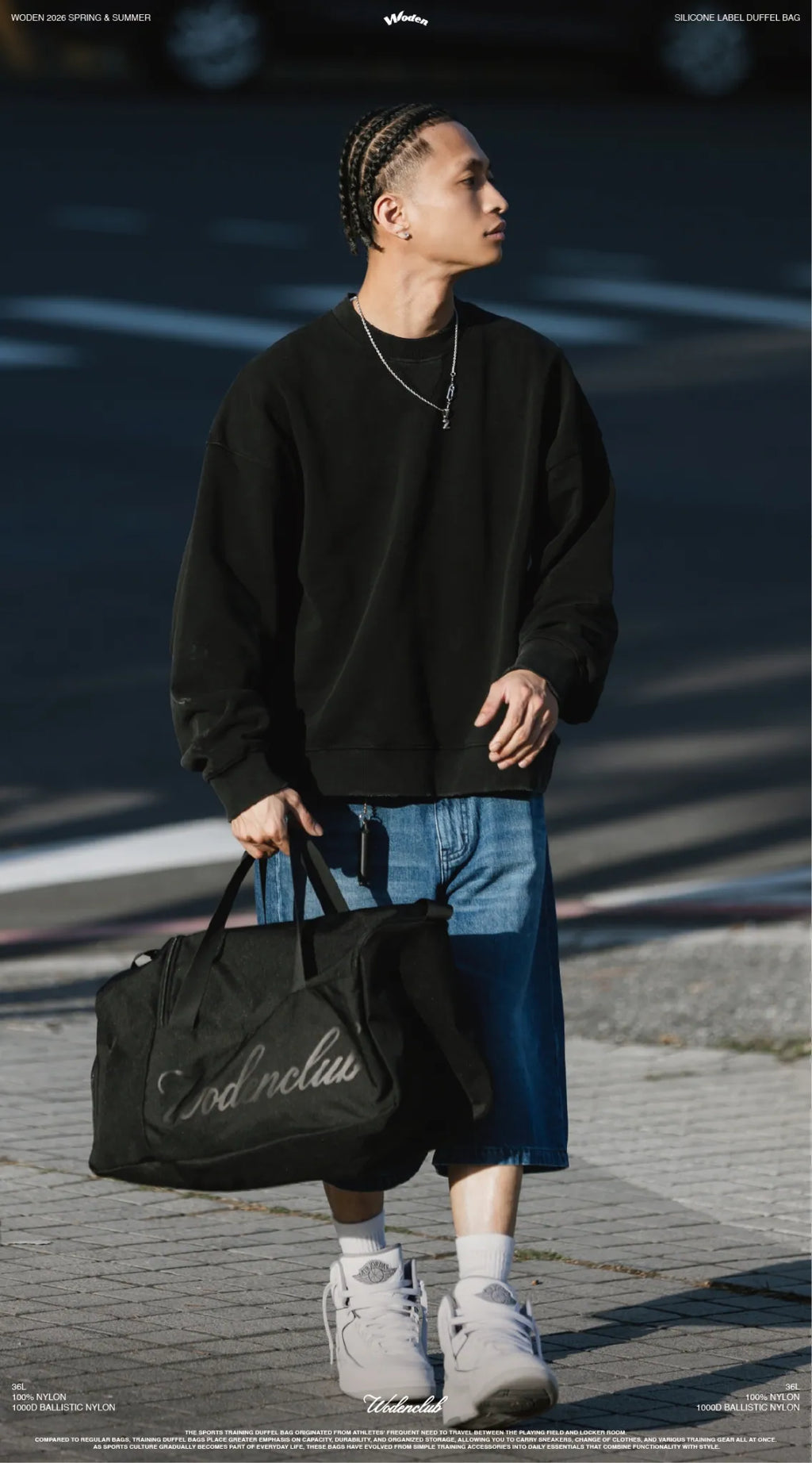 WODEN 2026 Spring & Summer 002 Silicone Label Duffel Bag