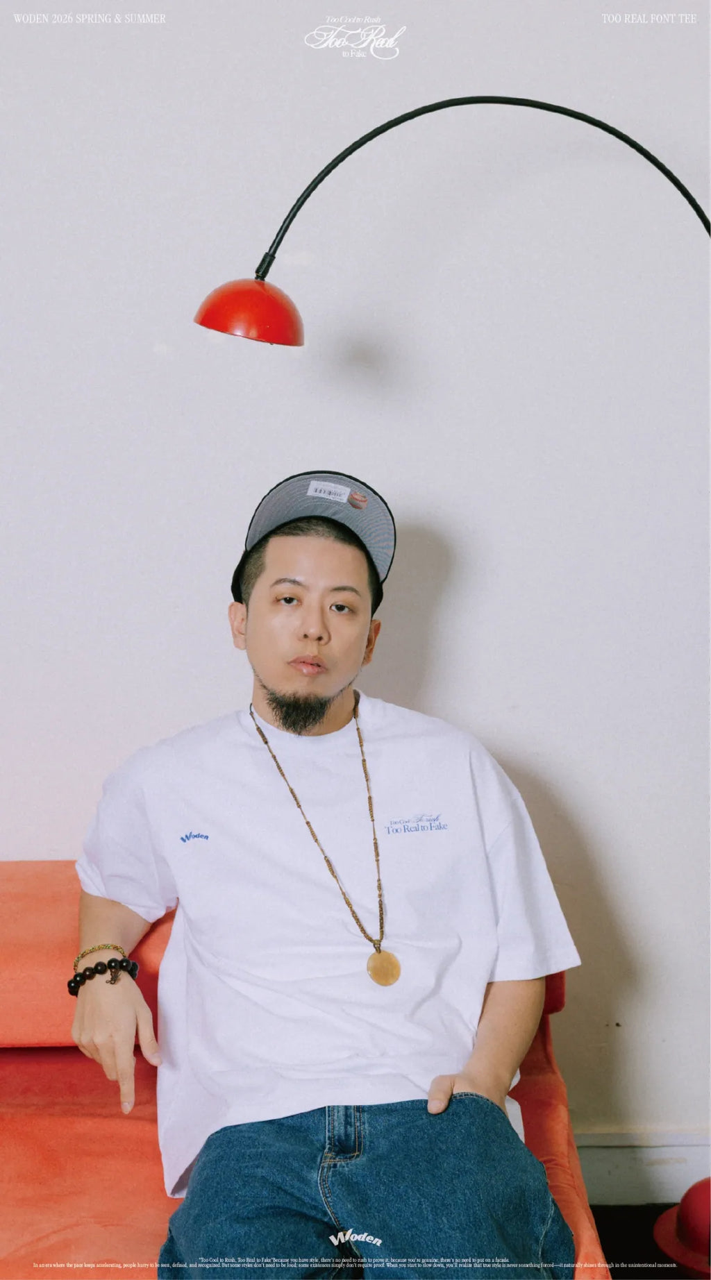 WODEN 2026 Spring & Summer 001 Too Real Font Tee