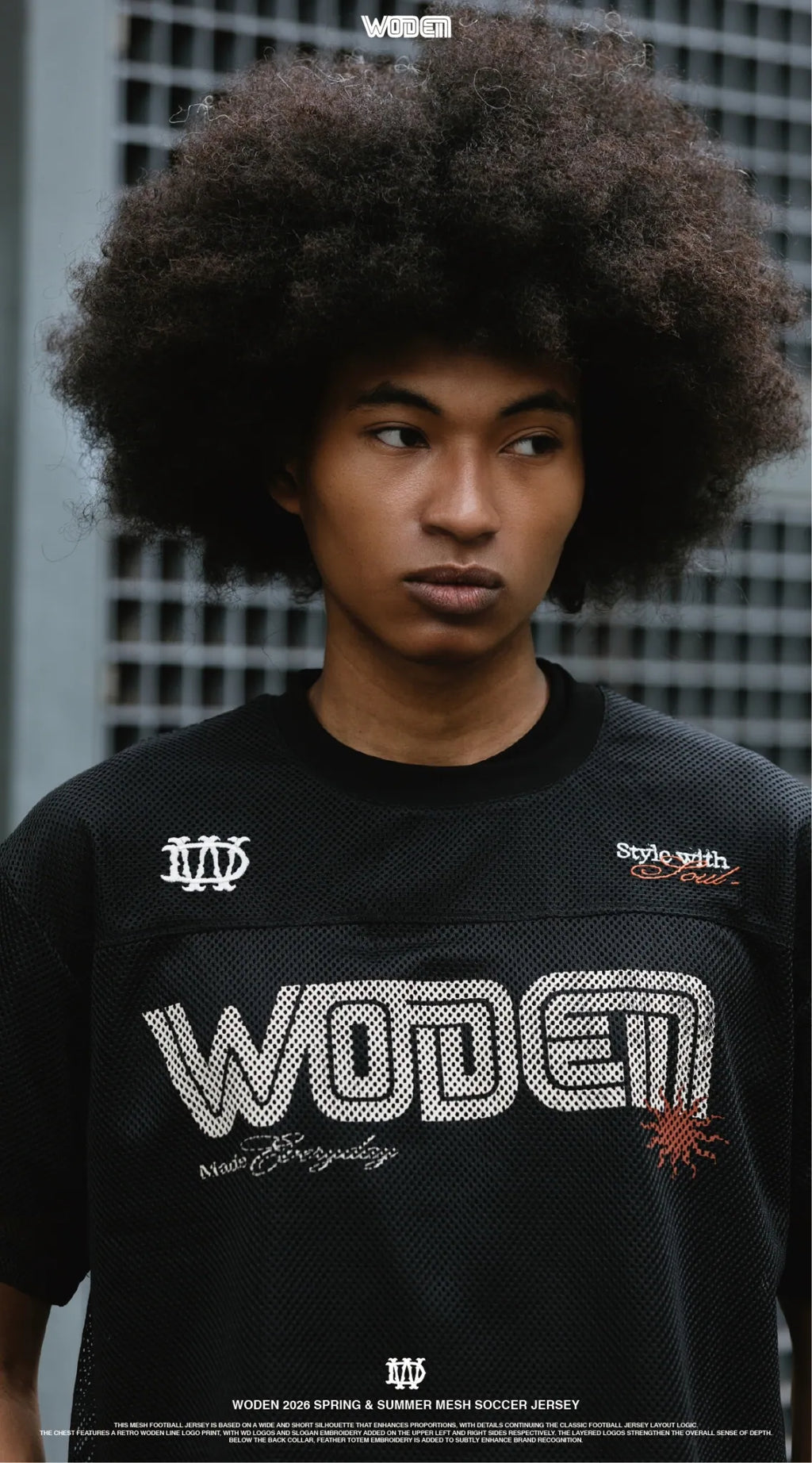 WODEN 2026 Spring & Summer 008 Mesh Soccer Jersey