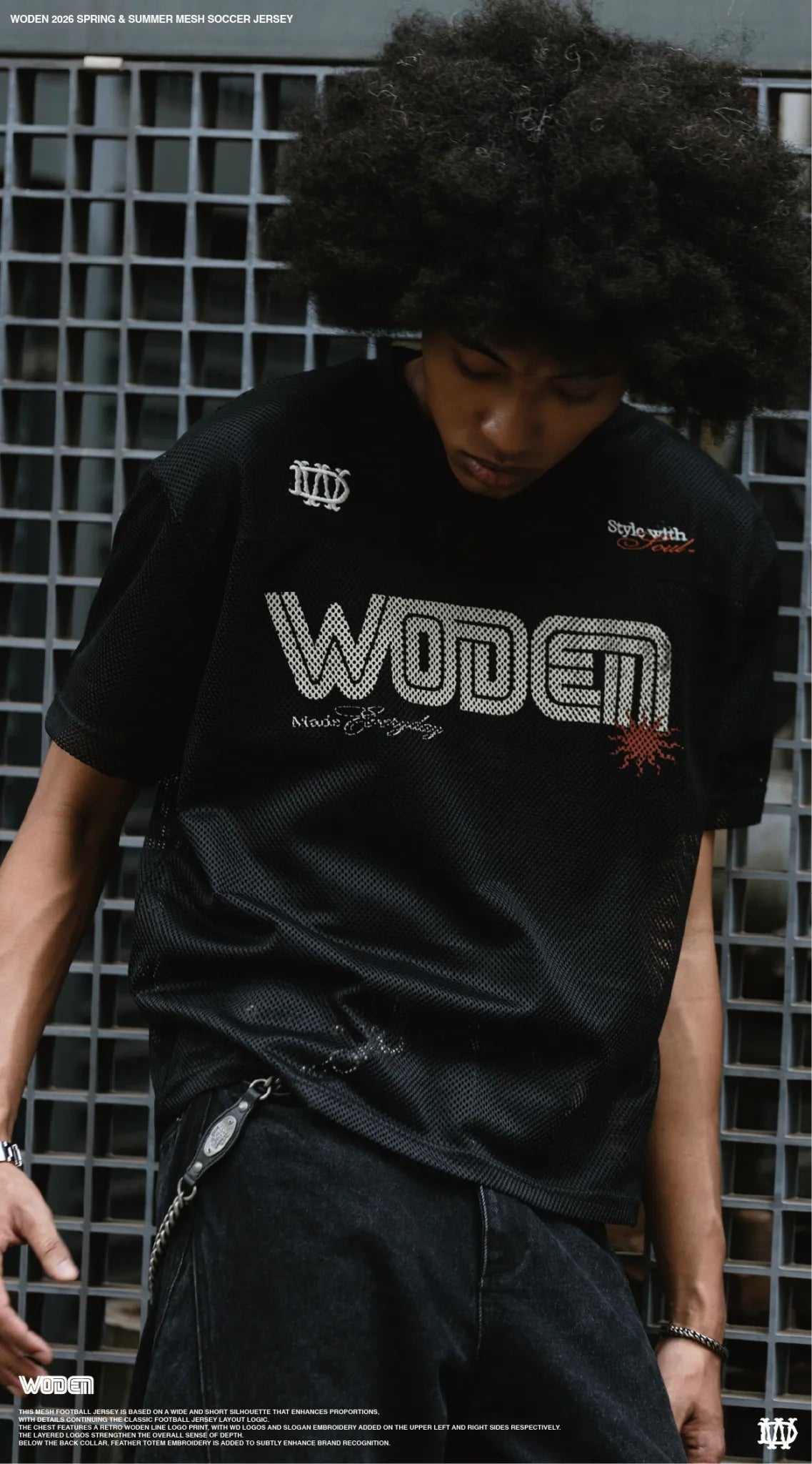 WODEN 2026 Spring & Summer 008 Mesh Soccer Jersey
