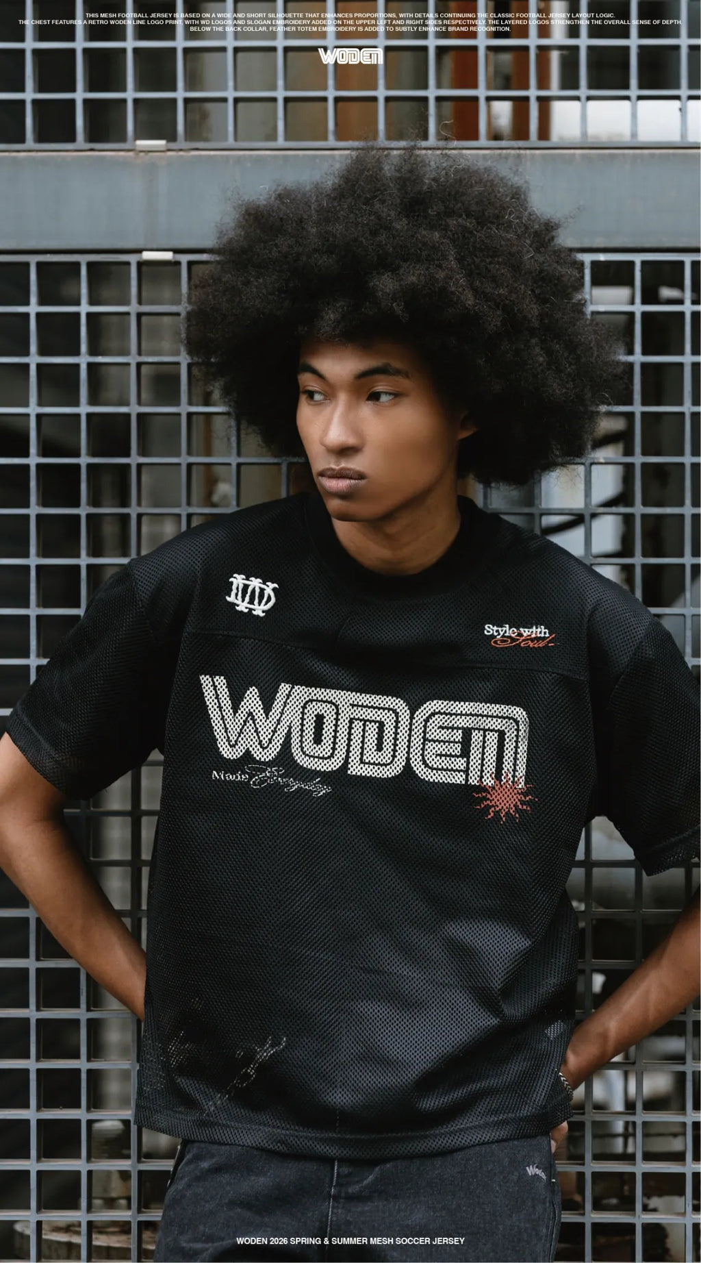 WODEN 2026 Spring & Summer 008 Mesh Soccer Jersey