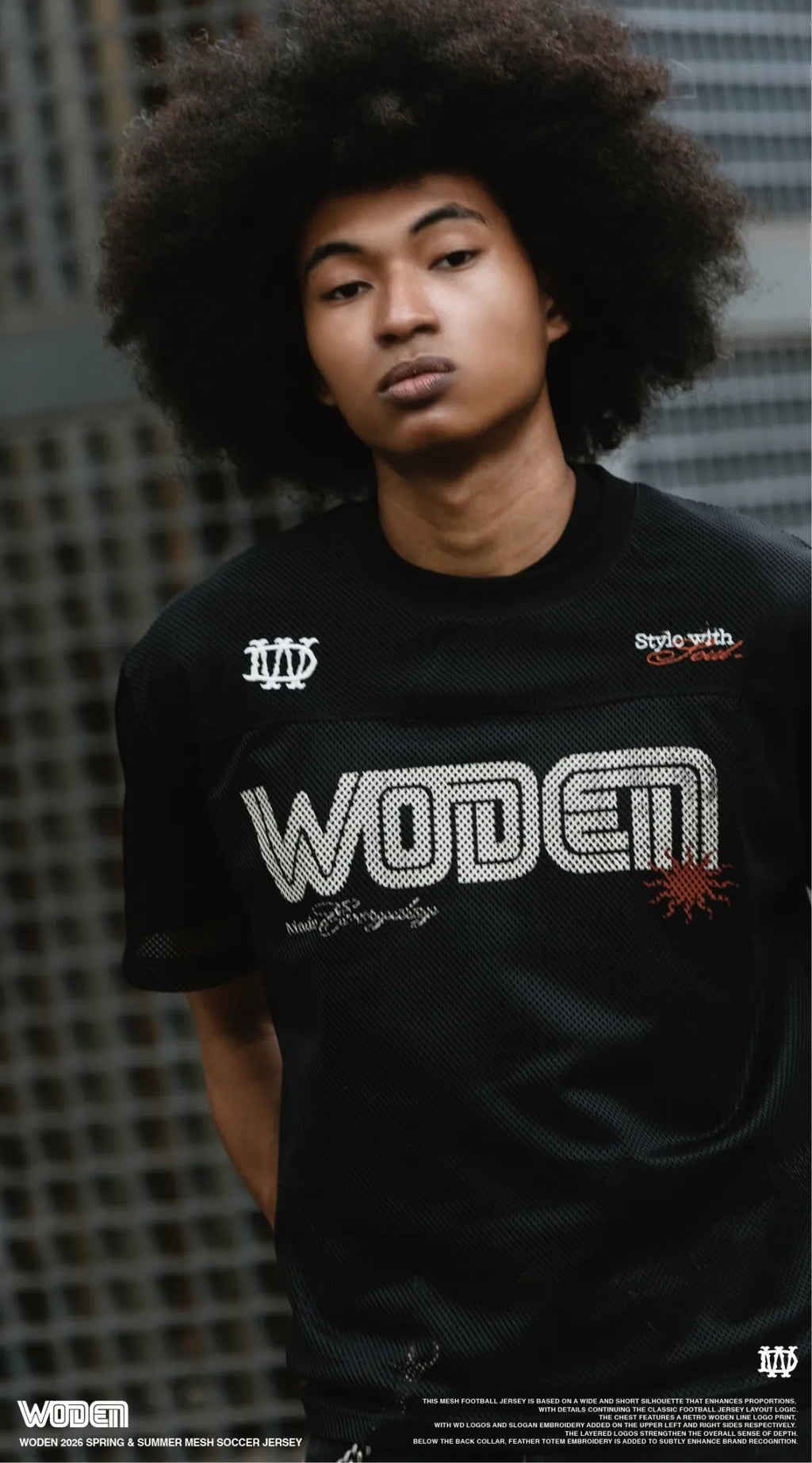 WODEN 2026 Spring & Summer 008 Mesh Soccer Jersey