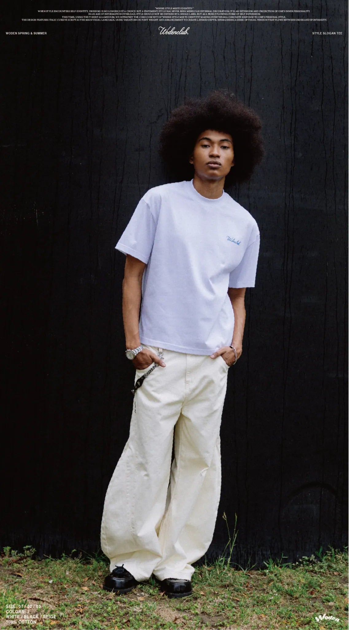 WODEN 2026 Spring & Summer 009 Style Slogan Tee