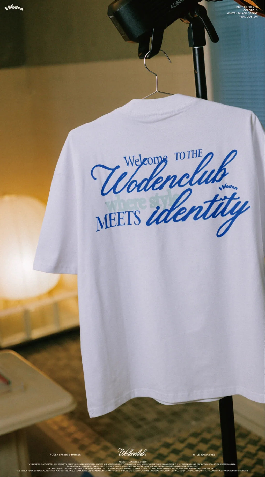 WODEN 2026 Spring & Summer 009 Style Slogan Tee