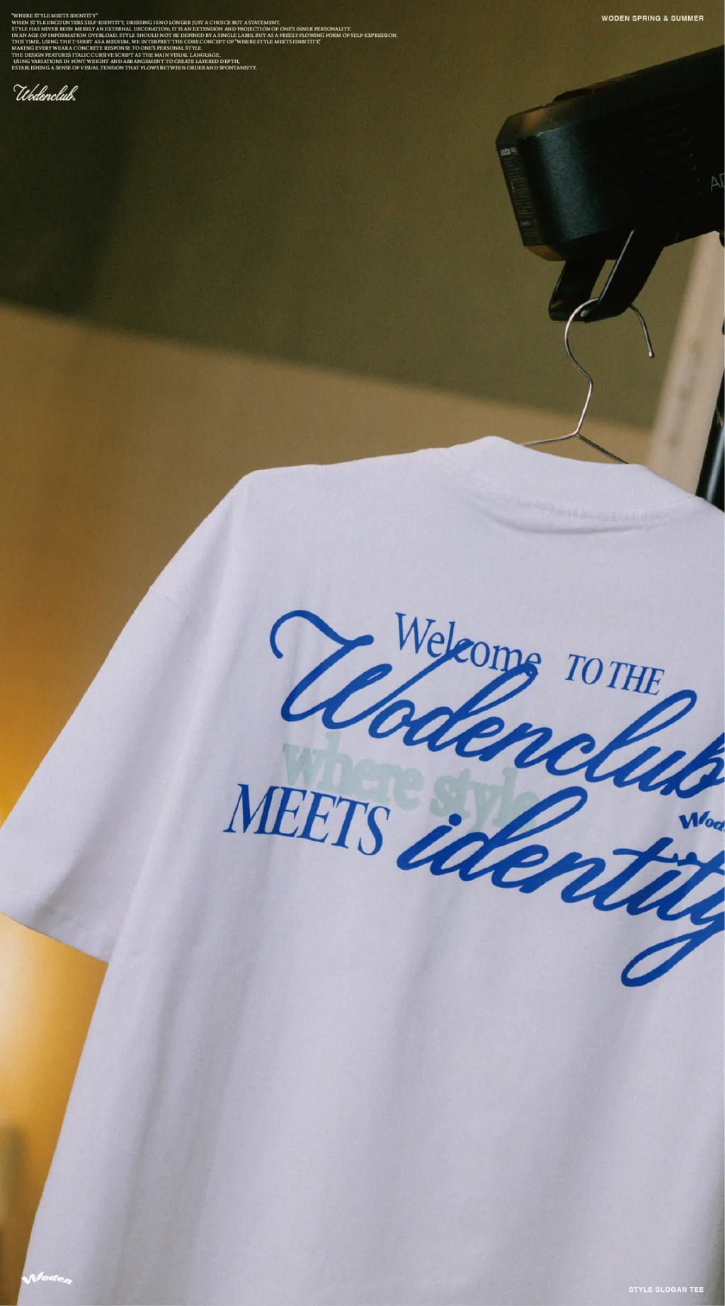 WODEN 2026 Spring & Summer 009 Style Slogan Tee