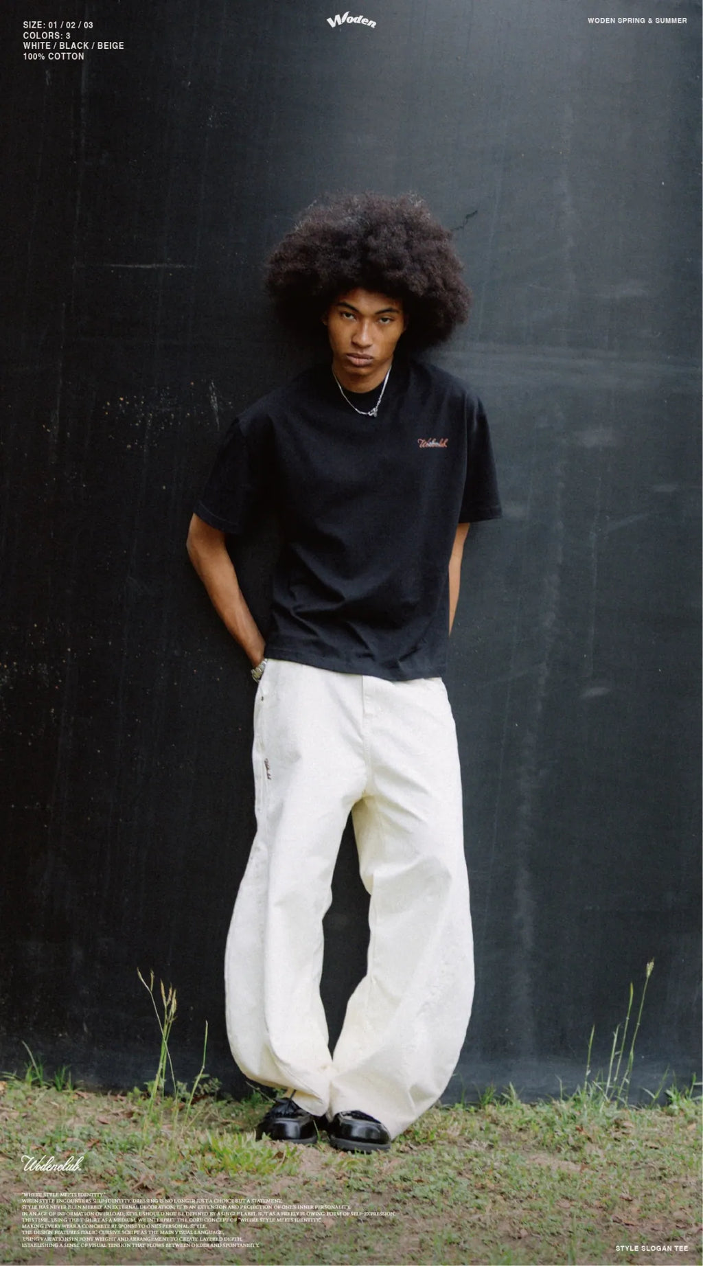 WODEN 2026 Spring & Summer 009 Style Slogan Tee