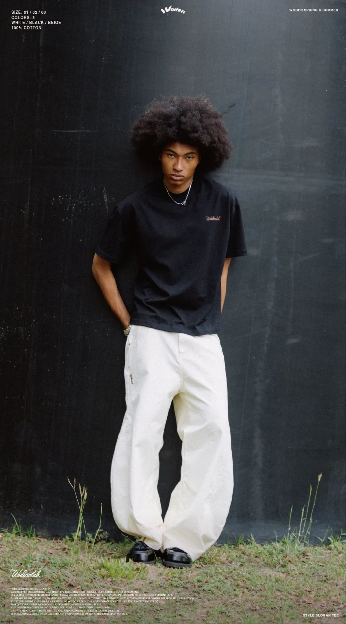 WODEN 2026 Spring & Summer 009 Style Slogan Tee