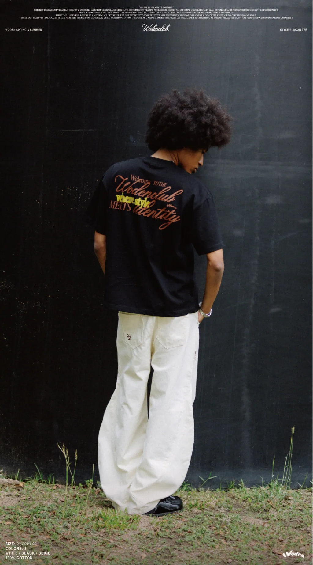 WODEN 2026 Spring & Summer 009 Style Slogan Tee