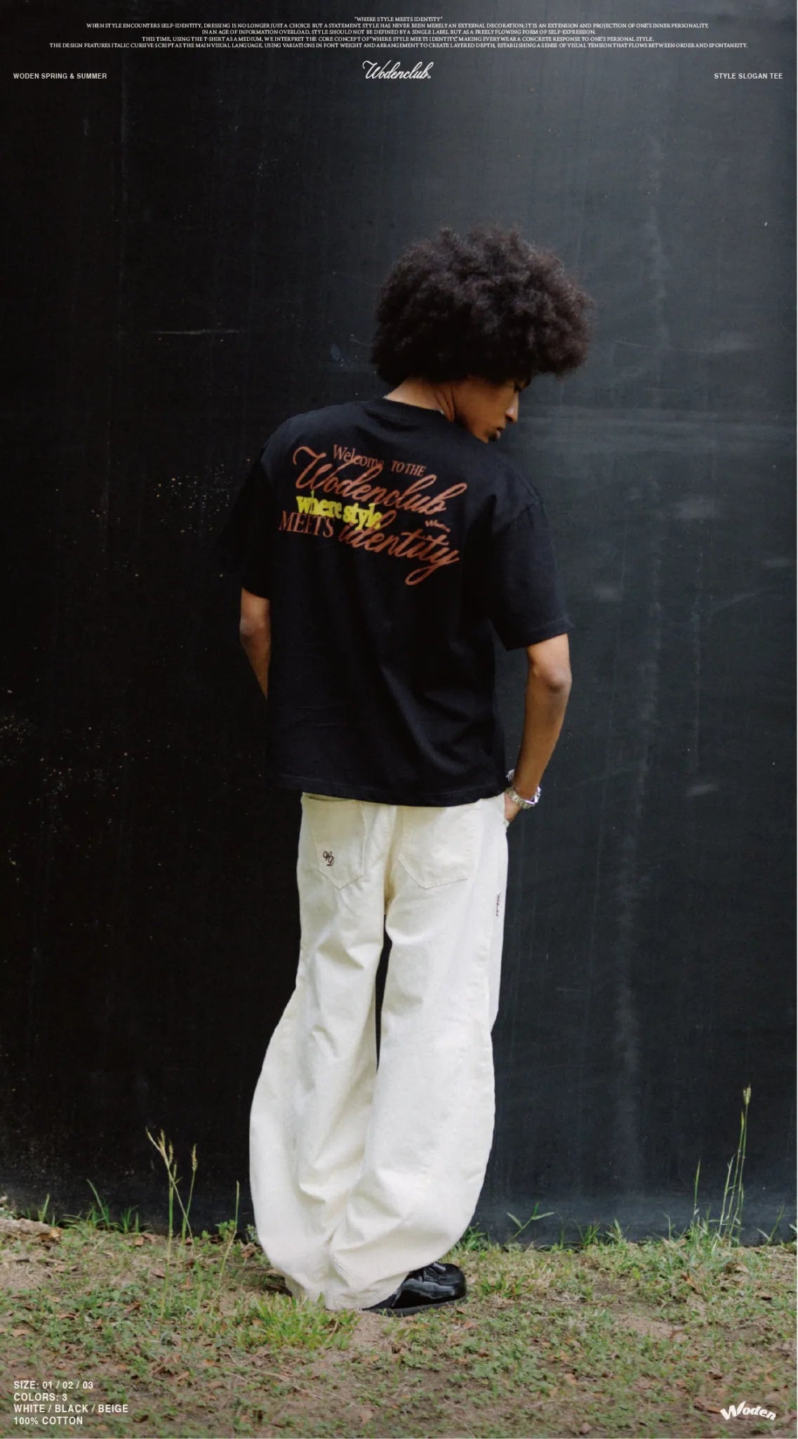 WODEN 2026 Spring & Summer 009 Style Slogan Tee