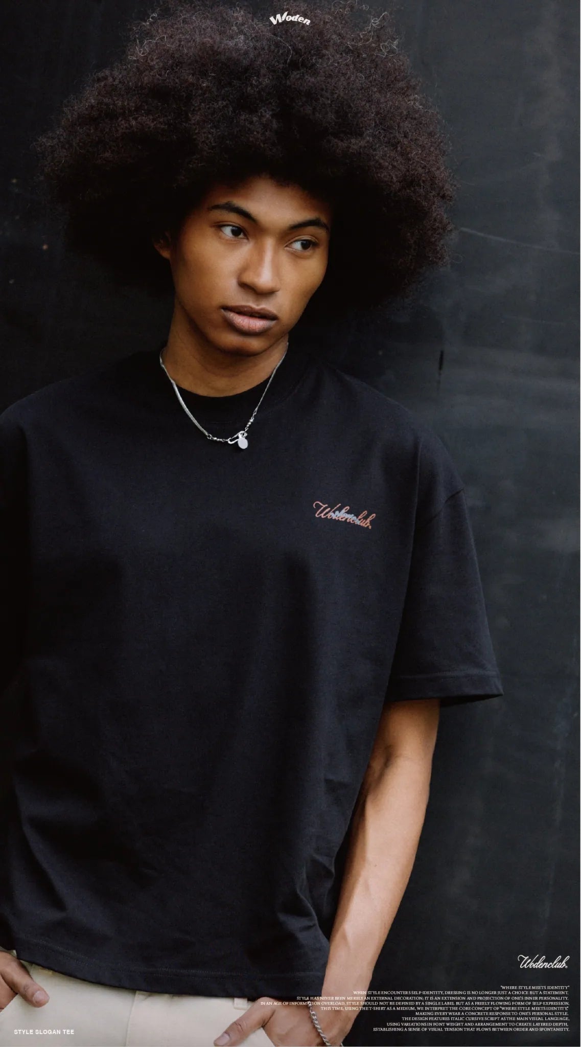 WODEN 2026 Spring & Summer 009 Style Slogan Tee