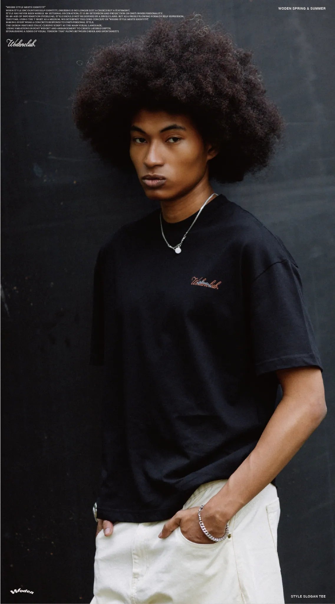 WODEN 2026 Spring & Summer 009 Style Slogan Tee