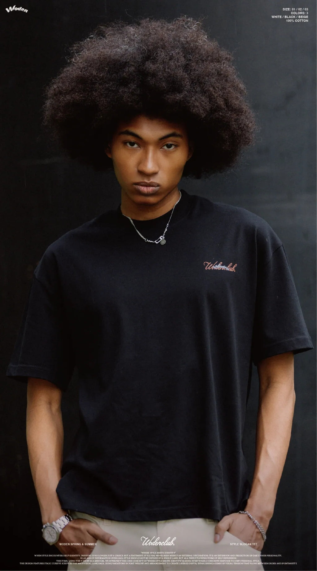 WODEN 2026 Spring & Summer 009 Style Slogan Tee