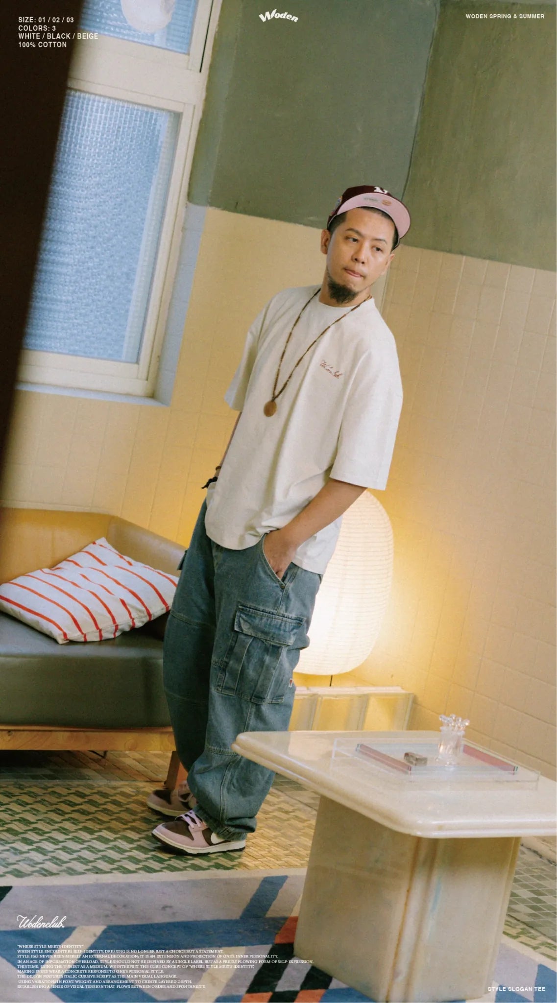 WODEN 2026 Spring & Summer 009 Style Slogan Tee
