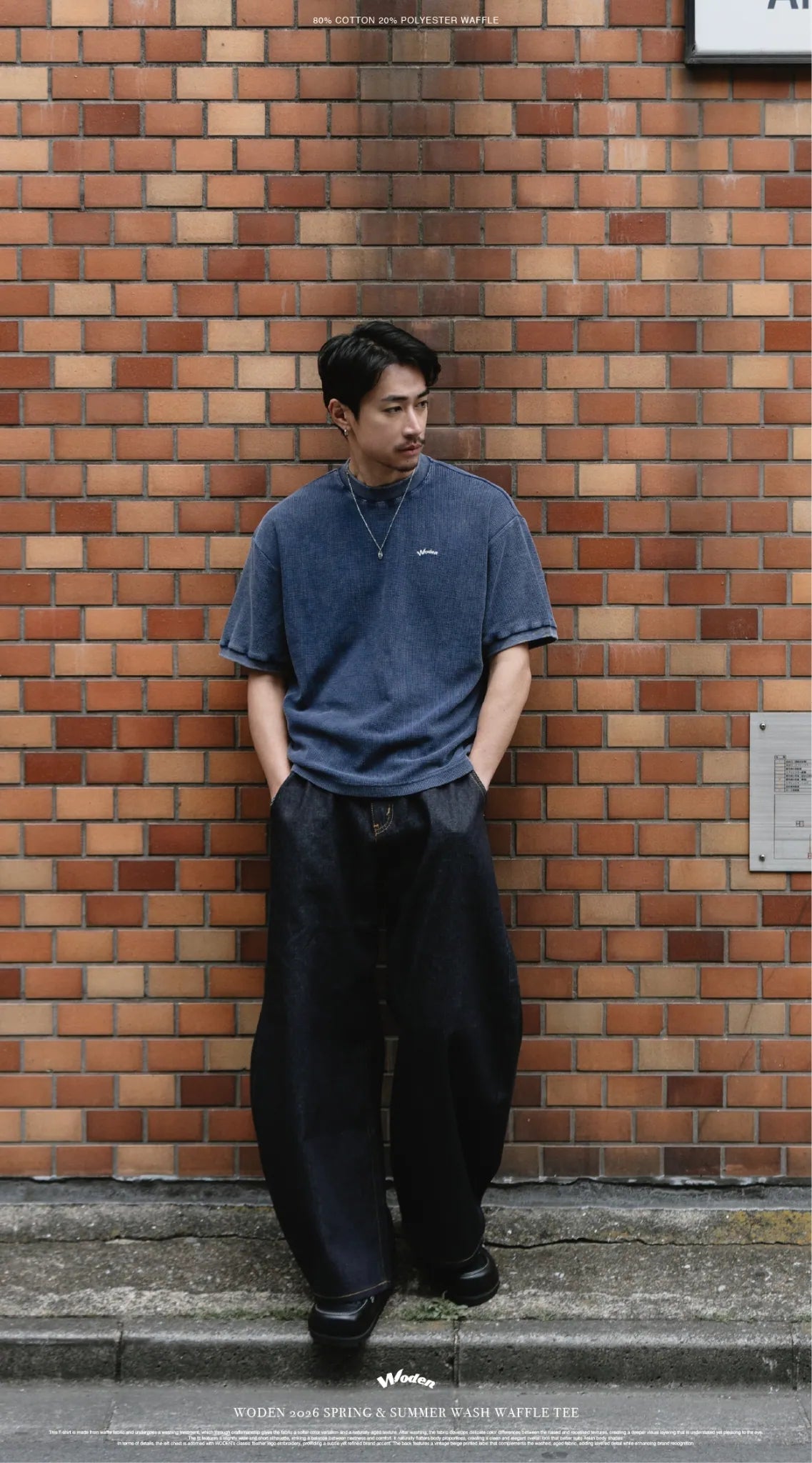 「預購限時開放!」WODEN 2026 Spring & Summer 022 Wash Waffle Tee