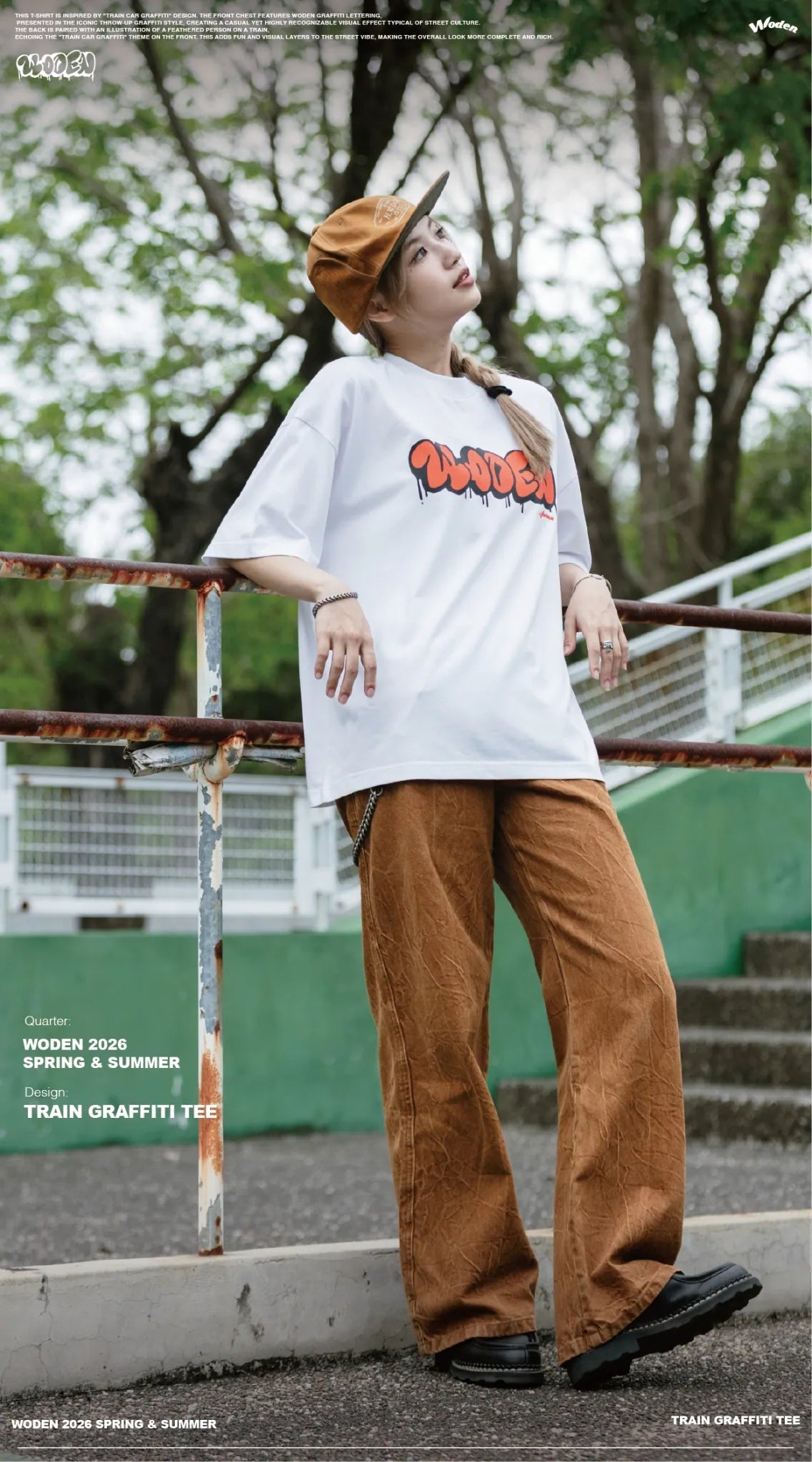 WODEN 2026 Spring & Summer 025 Train Graffiti Tee