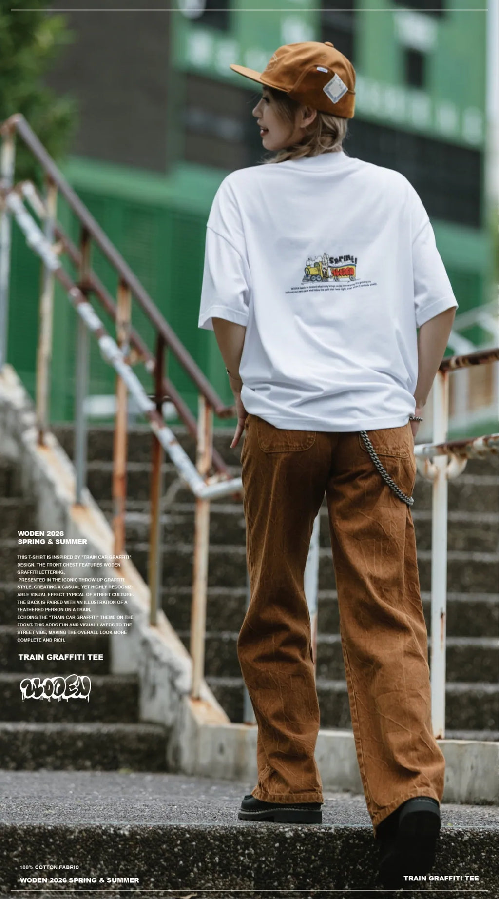 WODEN 2026 Spring & Summer 025 Train Graffiti Tee