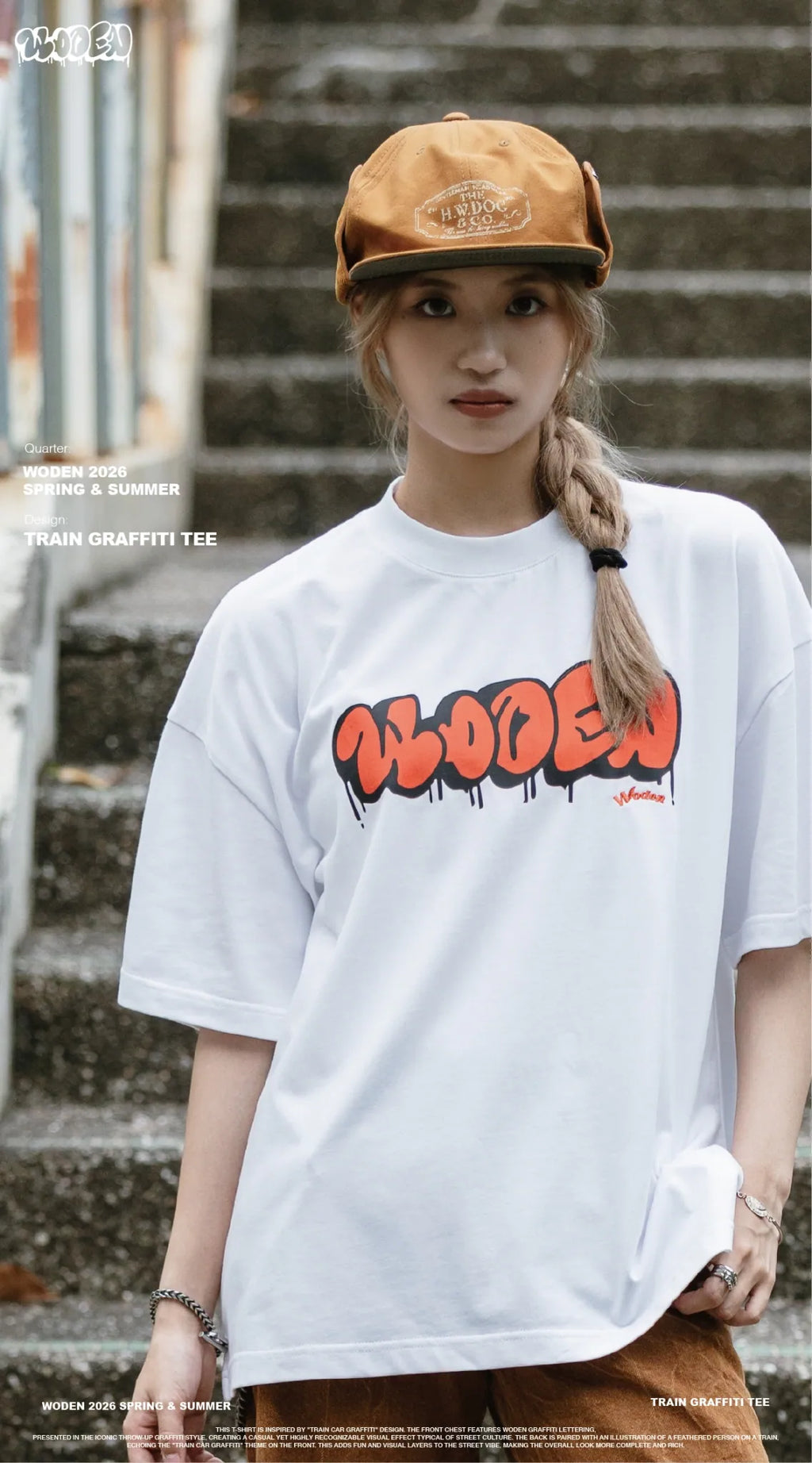 WODEN 2026 Spring & Summer 025 Train Graffiti Tee