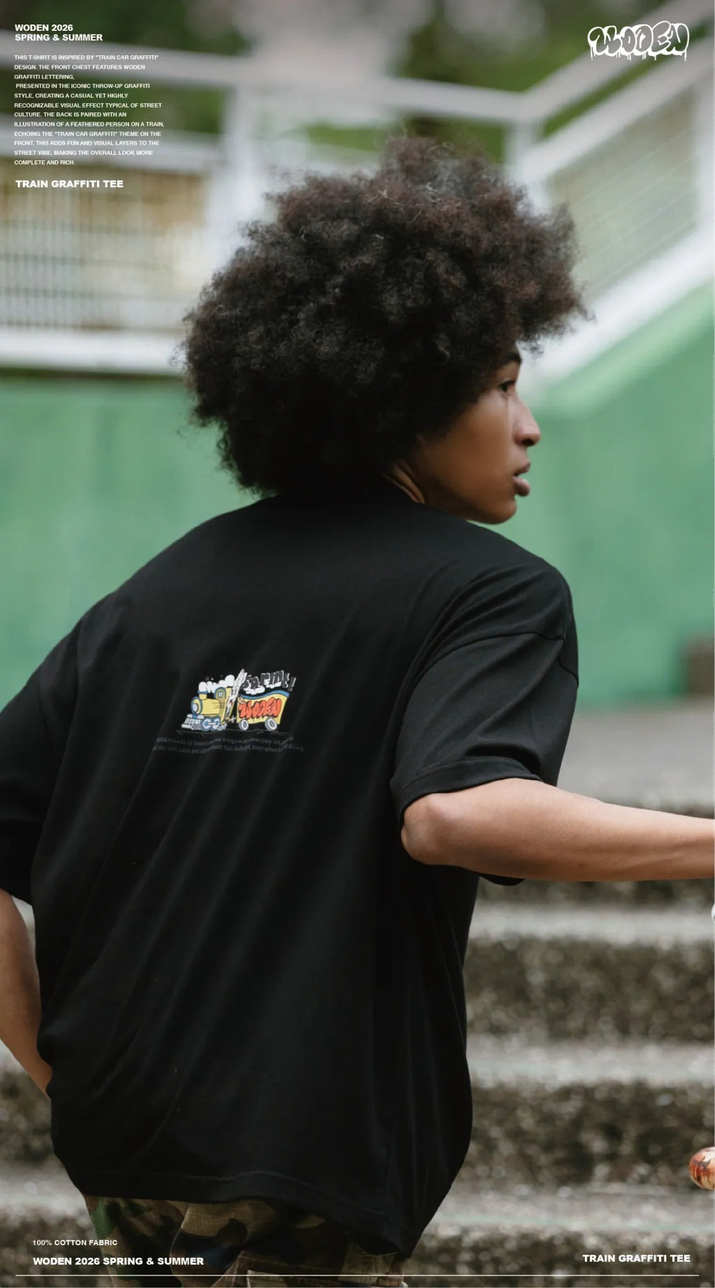 WODEN 2026 Spring & Summer 025 Train Graffiti Tee