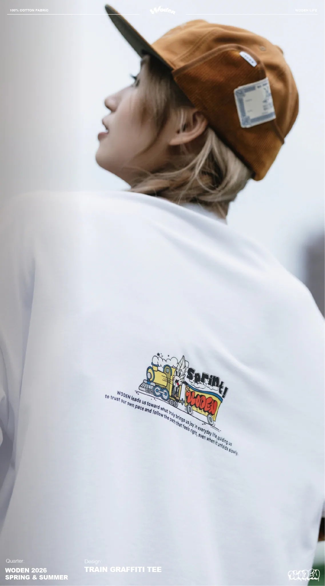 WODEN 2026 Spring & Summer 025 Train Graffiti Tee