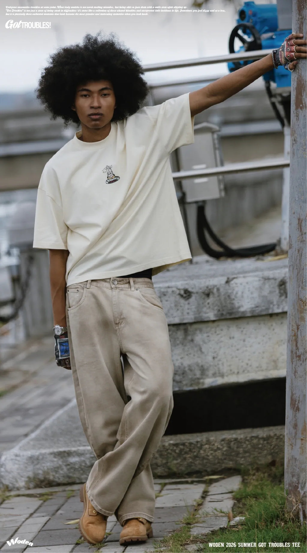 WODEN 2026 Spring & Summer 033 Got Troubles Tee