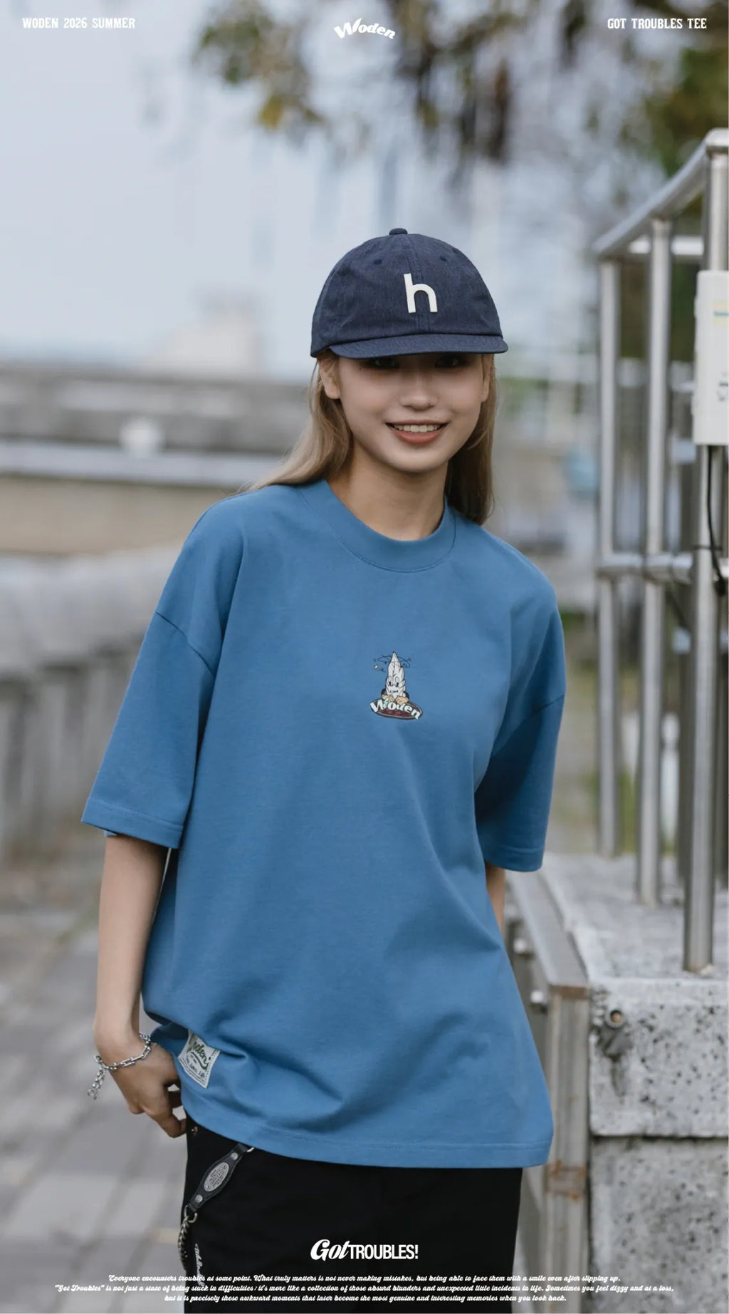 WODEN 2026 Spring & Summer 033 Got Troubles Tee